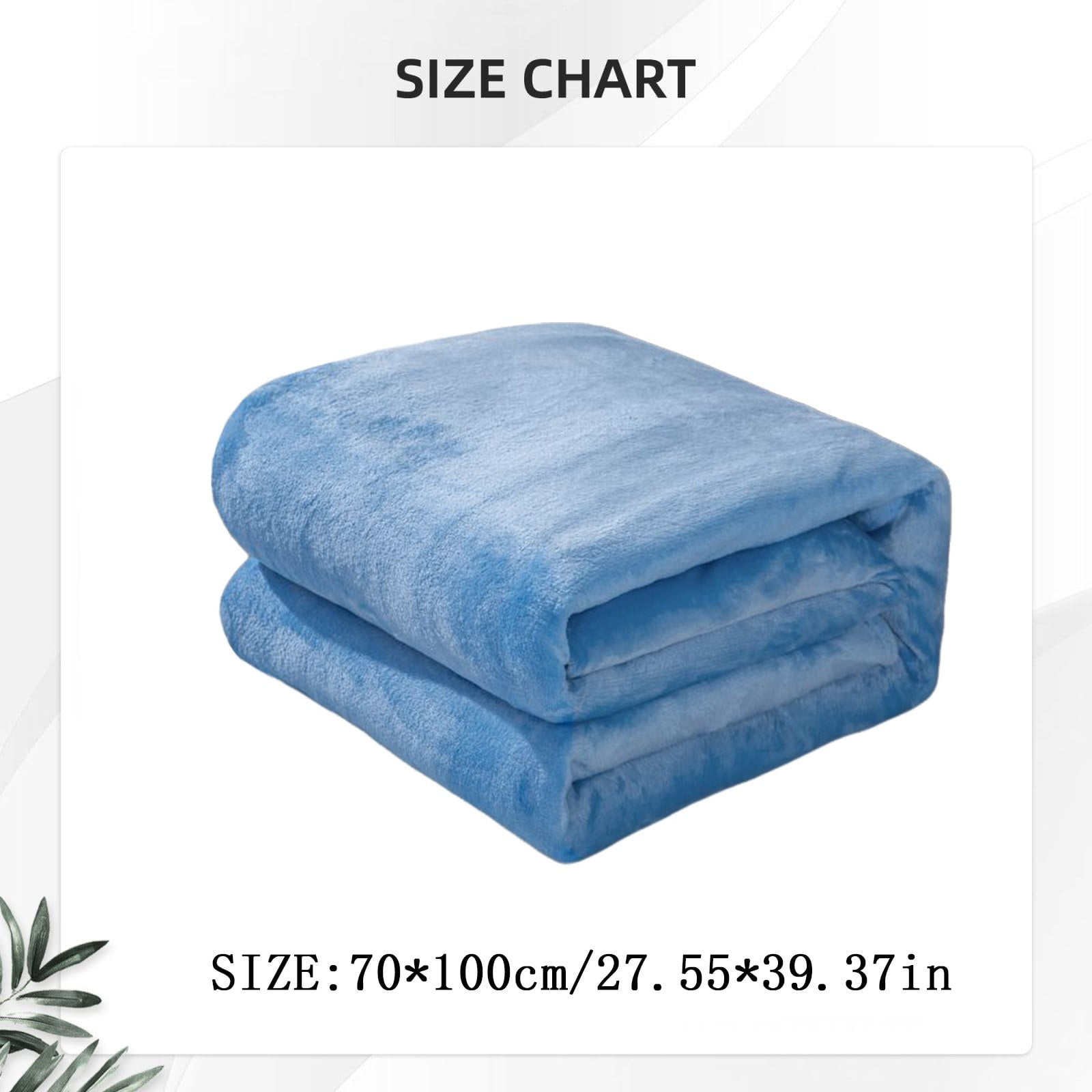 Fleece Throw Blanket for Couch,Super Soft Fuzzy Flannel Throw for Sofa, Luxury Plush Microfiber Bed Blanket, Cozy Home Decorative Velvet Gift Blanket,Fuzzy and Anti-Static(Grey 70x100cm) Blue2 70x100cm - Image 3