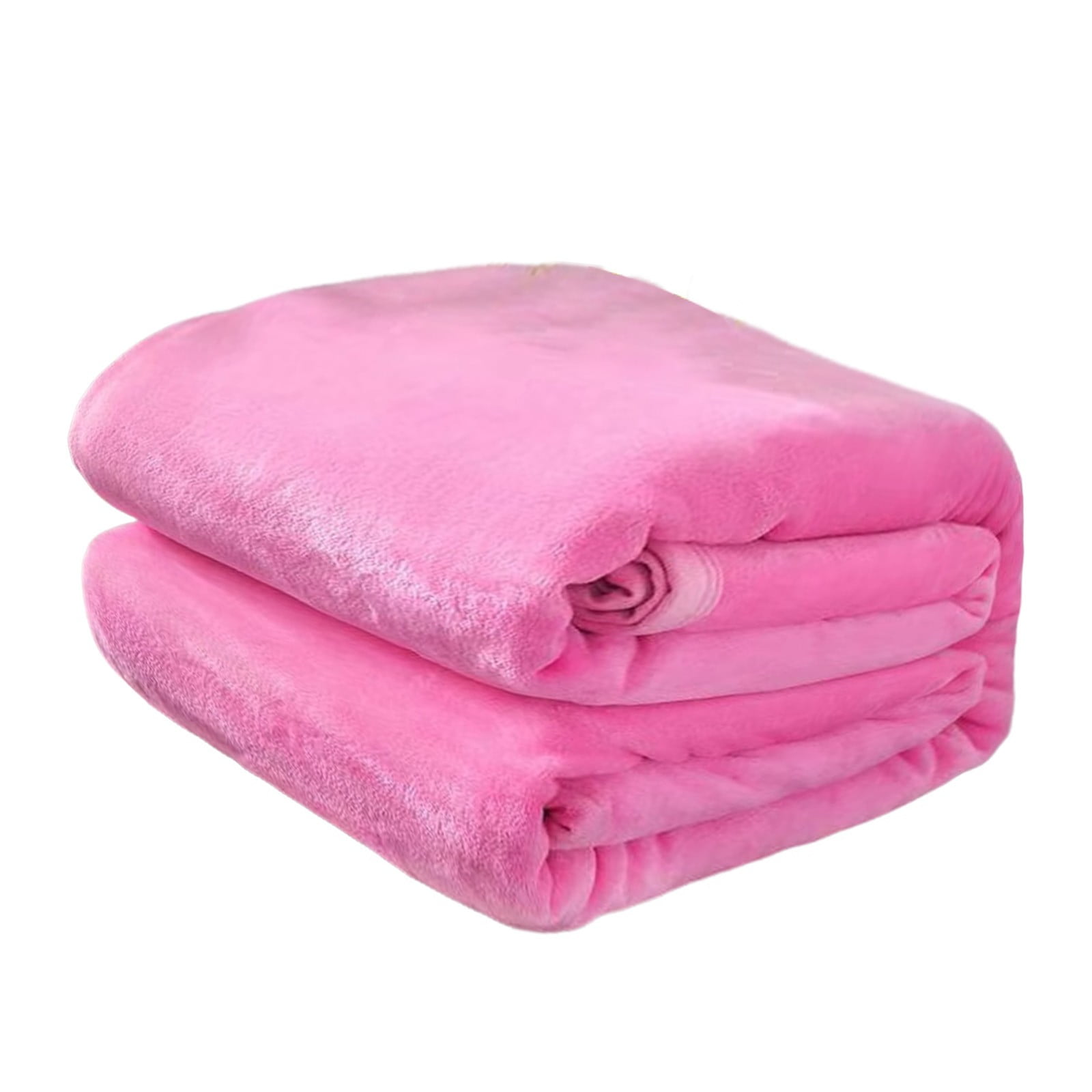 Fleece Throw Blanket for Couch,Super Soft Fuzzy Flannel Throw for Sofa, Luxury Plush Microfiber Bed Blanket, Cozy Home Decorative Velvet Gift Blanket,Fuzzy and Anti-Static(Grey 70x100cm) Pink 70x100cm - Image 1