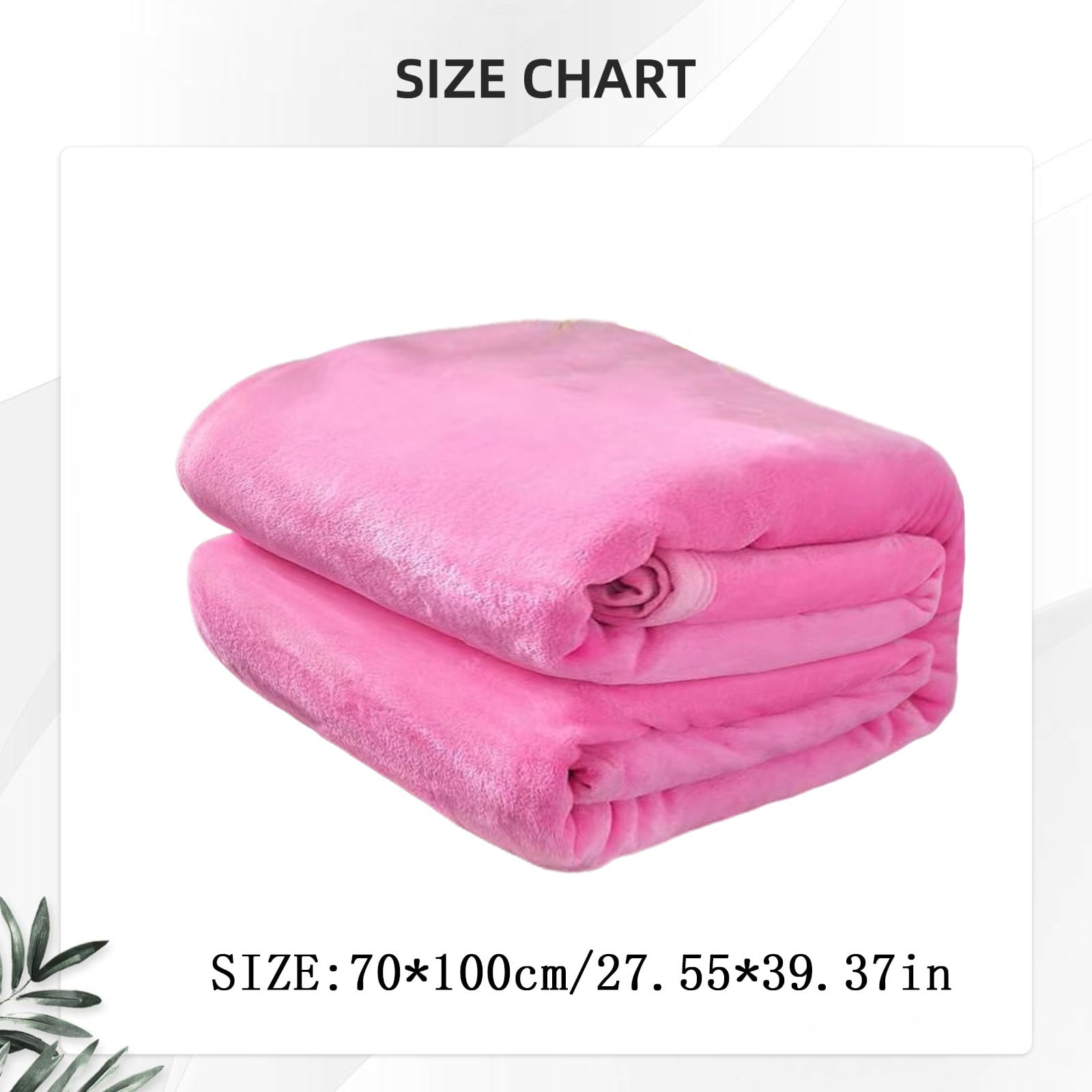 Fleece Throw Blanket for Couch,Super Soft Fuzzy Flannel Throw for Sofa, Luxury Plush Microfiber Bed Blanket, Cozy Home Decorative Velvet Gift Blanket,Fuzzy and Anti-Static(Grey 70x100cm) Pink 70x100cm - Image 3