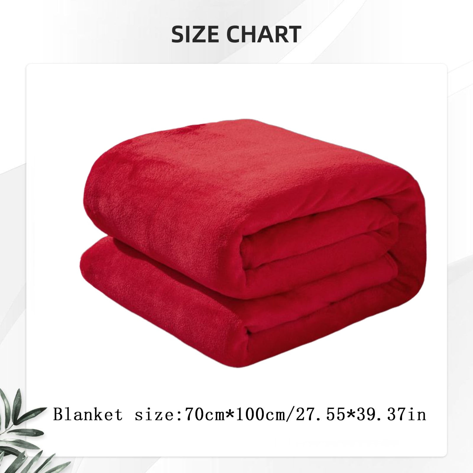 Fleece Throw Blanket for Couch,Super Soft Fuzzy Flannel Throw for Sofa, Luxury Plush Microfiber Bed Blanket, Cozy Home Decorative Velvet Gift Blanket,Fuzzy and Anti-Static(Grey 70x100cm) Red 70x100cm - Image 3