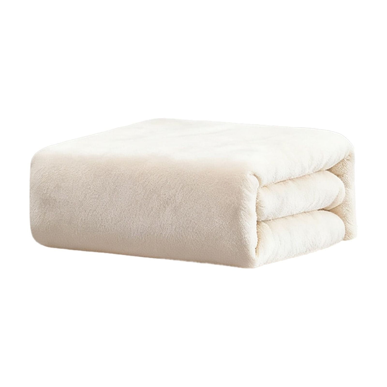 Fleece Throw Blanket for Couch,Super Soft Fuzzy Flannel Throw for Sofa, Luxury Plush Microfiber Bed Blanket, Cozy Home Decorative Velvet Gift Blanket,Fuzzy and Anti-Static(Grey 70x100cm) White 70x100cm - Image 1