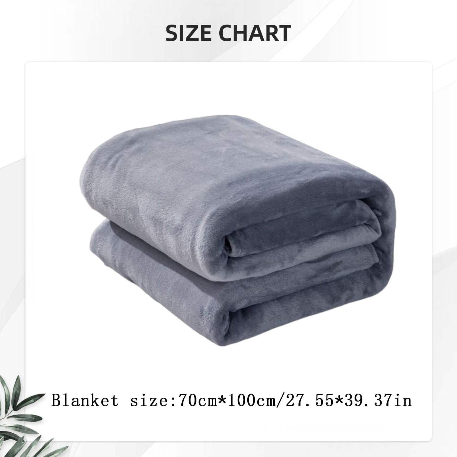 Fleece Throw Blanket for Couch,Super Soft Fuzzy Flannel Throw for Sofa, Luxury Plush Microfiber Bed Blanket, Cozy Home Decorative Velvet Gift Blanket,Fuzzy and Anti-Static(Grey 70x100cm) White 70x100cm - Image 6