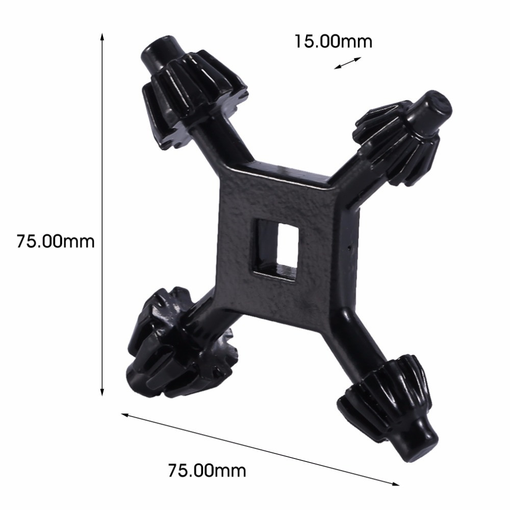 4 in 1 Drill Chuck Key Wrench, Heavy Duty Chuck Key For Drill Press, Electric Drill Chucks, Compatible with Most Drill Press & Power Tool Chucks, 1 Pcs, 2.95x2.95 2.95