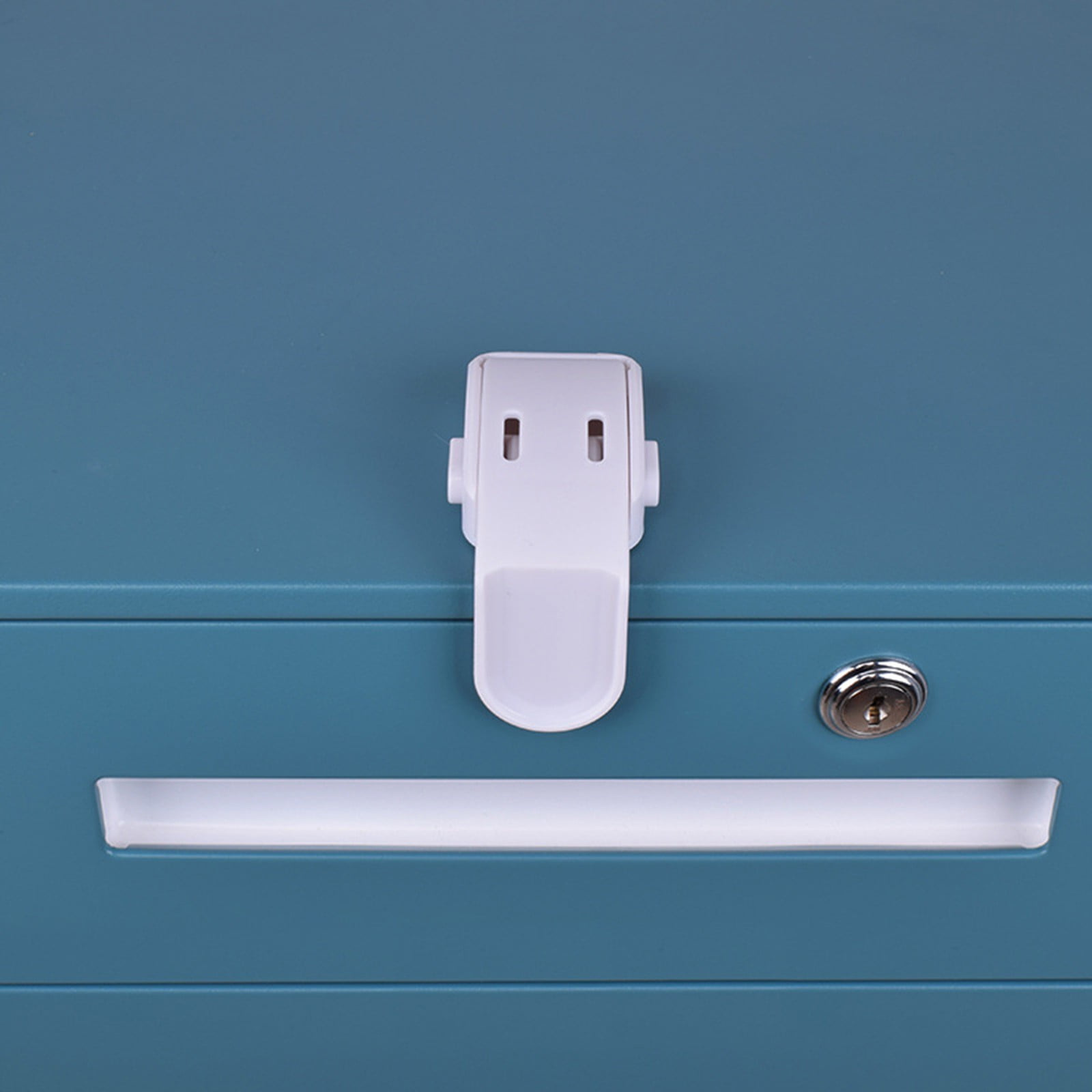 Drawer Locks Child Proofing, Child Proof Cabinet Locks For 0-12 Month Safety Botton Lock For Drawers Side Furniture Latches Corner Edges, 1 Pcs, 2.68x2.28 2.68