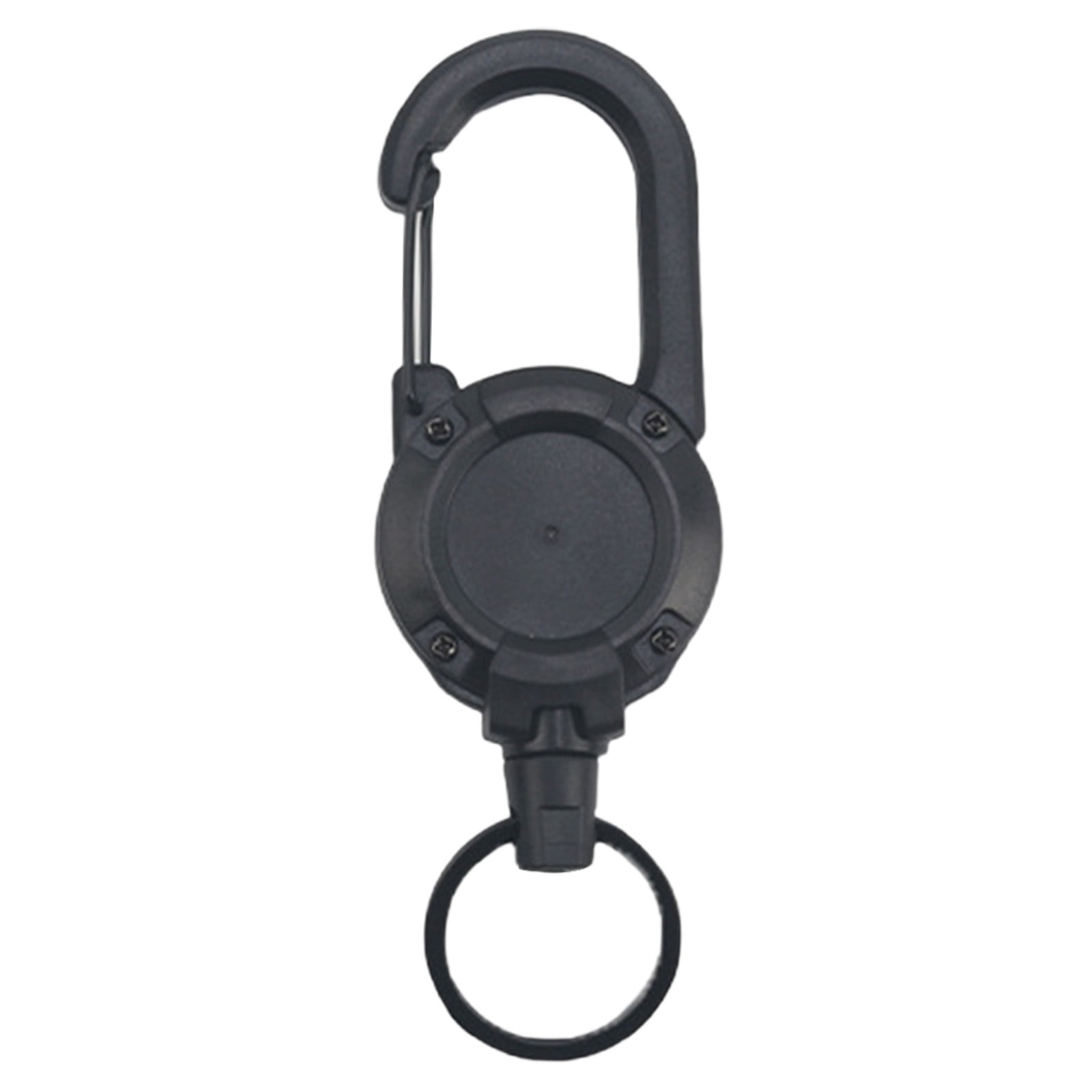 1 Pcs Retractable Keychain,Heavy-Duty Carabiner Badge Holder,Multitool Carabiner Badge Holder,Retractable Keychain Clip Id Holder,Stainless Cord And Extendable Key Ring,Badges & Outdoor Work Purple - Image 5