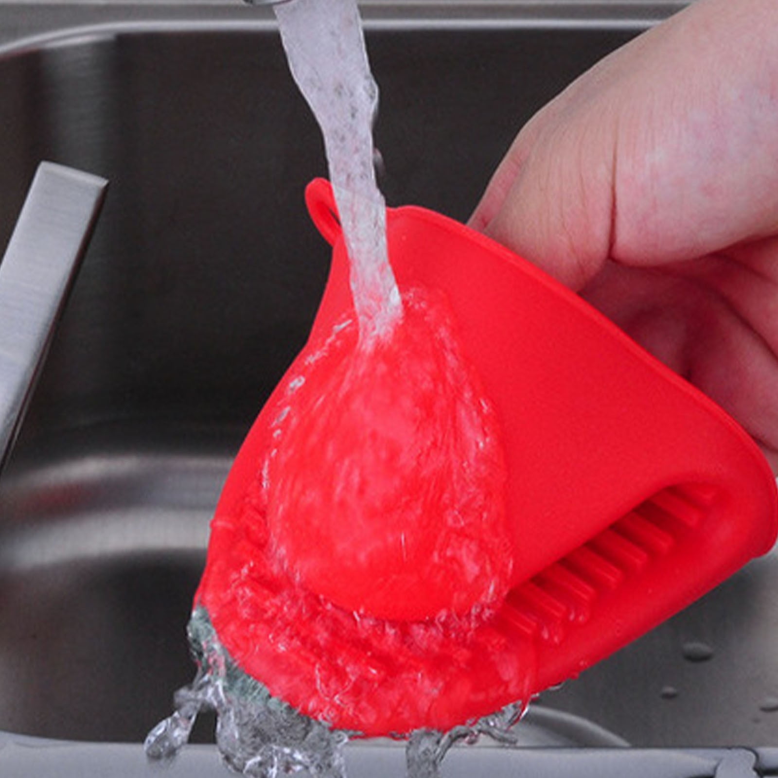 Oven Mitts Heat Resistant, Mini Oven Mitts, Mini Silicone Oven Gloves,Pinch Grips Mitts Potholder for Kitchen Cooking & Baking, 1 Pcs, 3.93x3.35 3.93