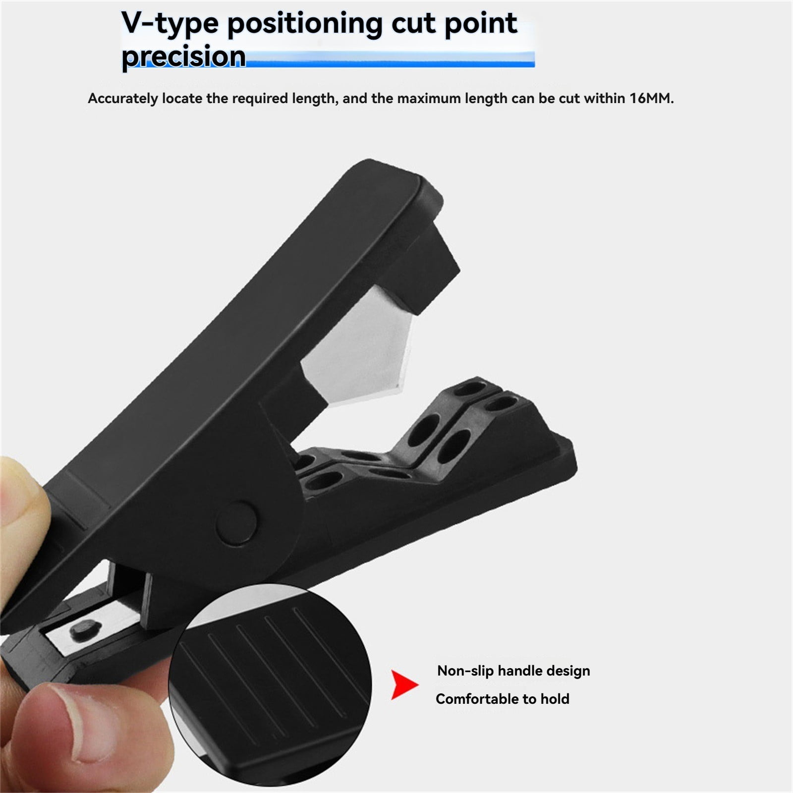 Plastic Tubing Cutter, Pipe Cutter With Comfortable Handle, Hose Tube Cutter, Pipe Accurate Tube Cutting Tool for Nylon PVC PU Tubing and Hose Cut up to 3/4 Inch, 1 Pcs, 3.13x0.96x1.31 3.13