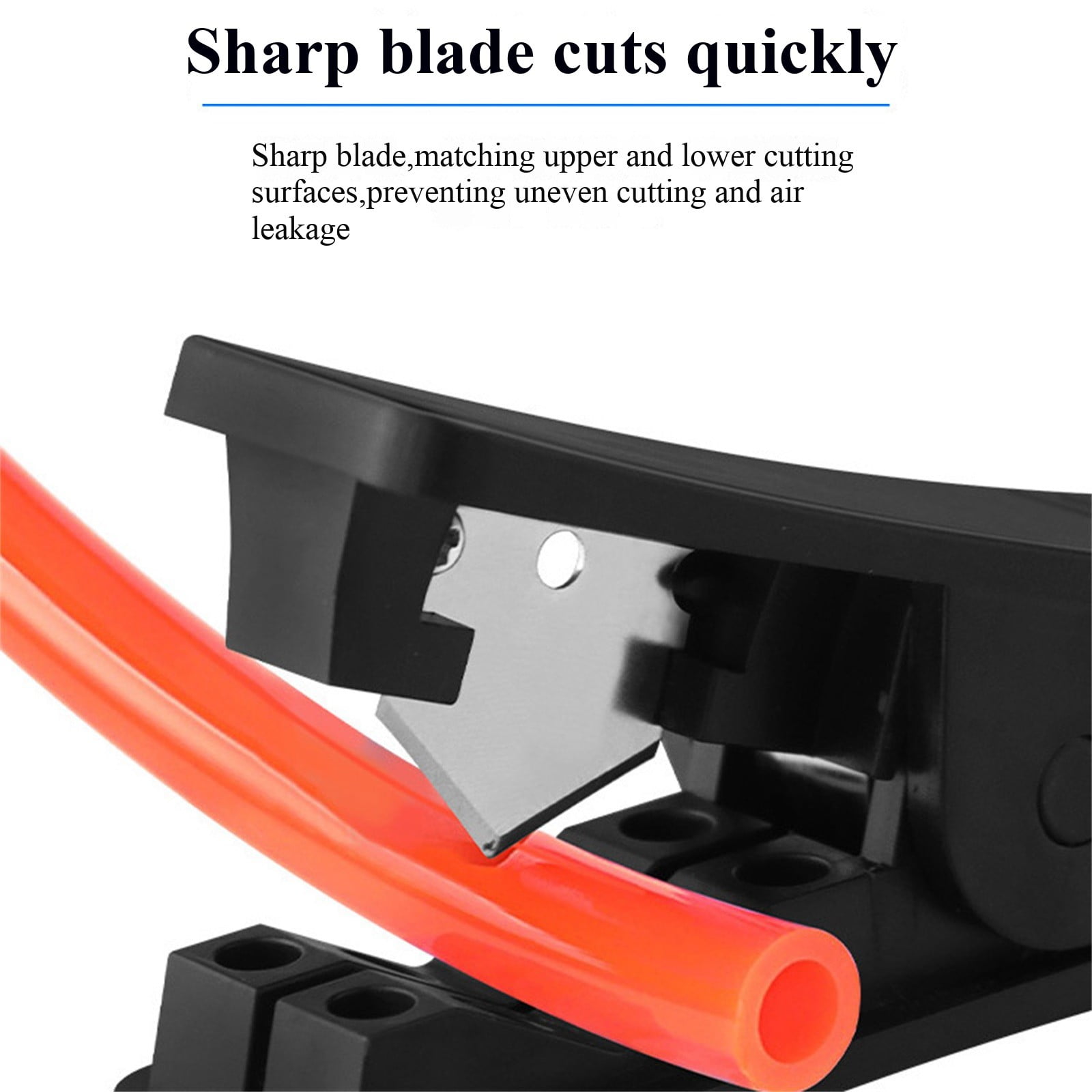 Plastic Tubing Cutter, Pipe Cutter With Comfortable Handle, Hose Tube Cutter, Pipe Accurate Tube Cutting Tool for Nylon PVC PU Tubing and Hose Cut up to 3/4 Inch, 1 Pcs, 3.13x0.96x1.31 3.13