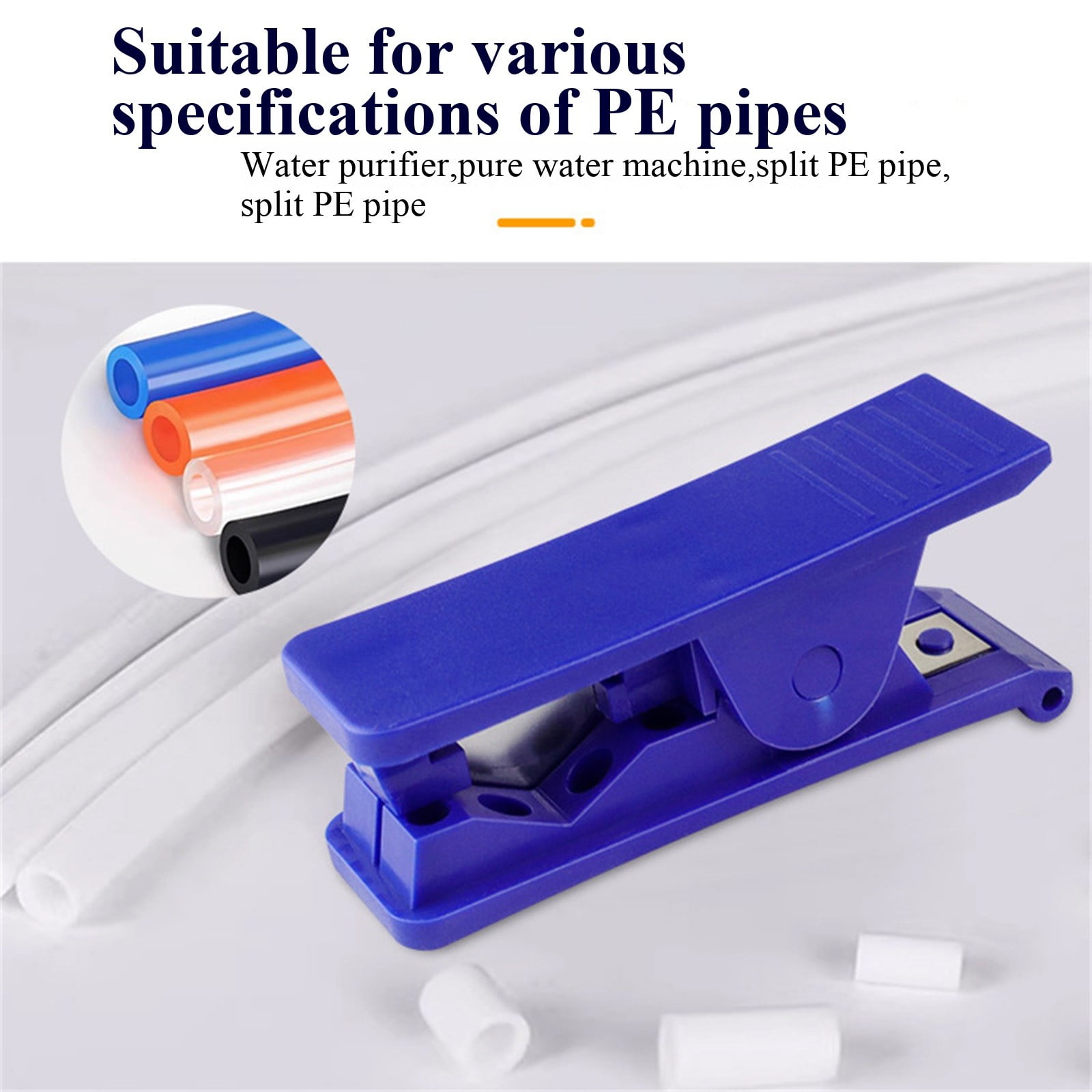 Plastic Tubing Cutter, Pipe Cutter With Comfortable Handle, Hose Tube Cutter, Pipe Accurate Tube Cutting Tool for Nylon PVC PU Tubing and Hose Cut up to 3/4 Inch, 1 Pcs, 3.13x0.96x1.31 3.13