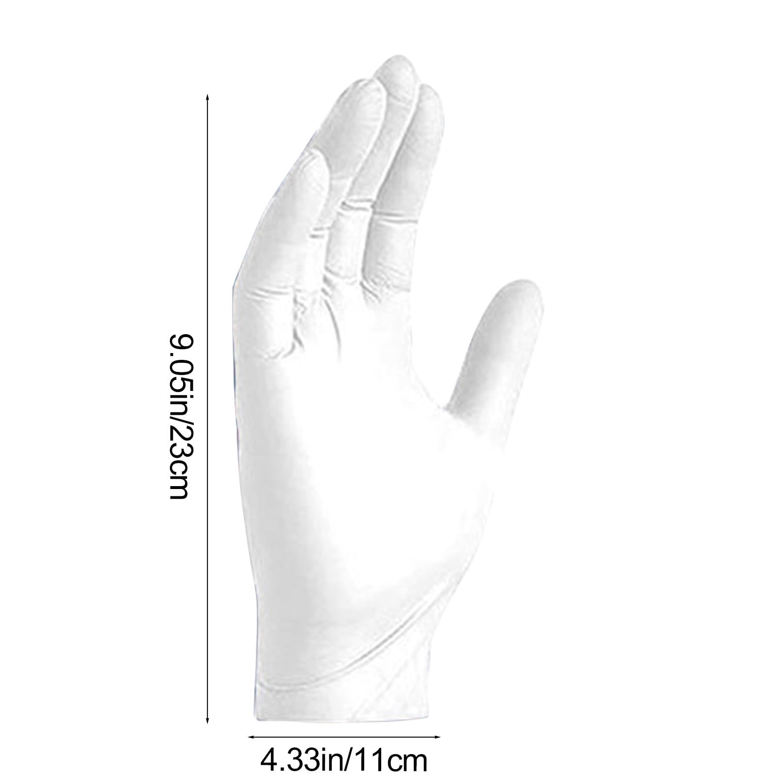 Nitrile Disposable Single Use Safety Gloves,Sustainable,Disposable Nitrile Gloves Food Grade Catering Kitchen Household Beauty Rubber Nitrile Gloves,(1 Box/50 Gloves) White - Image 4