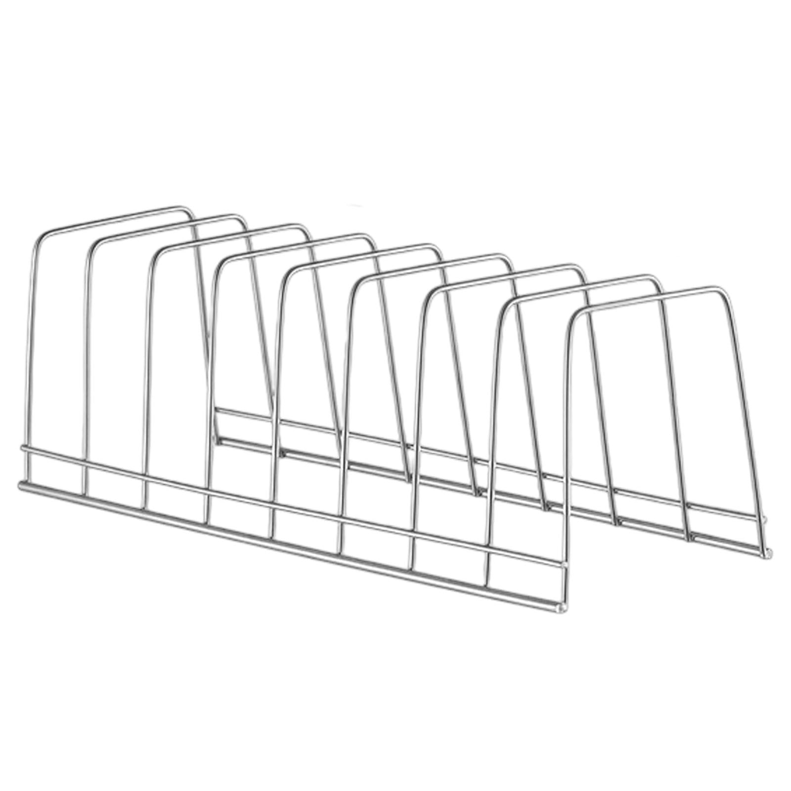 1 Pcs Lid Organizer,Pot Lid Organizer,Metal Pot Lid Holder,8-Tier Pot Lid Rack for Bakeware Dish Plate,Cutting Boards,Pots & Pans,Serving Trays,Containers in Cabinet Pantry,(A,11.61x4.72x0.9 in) B - Image 1