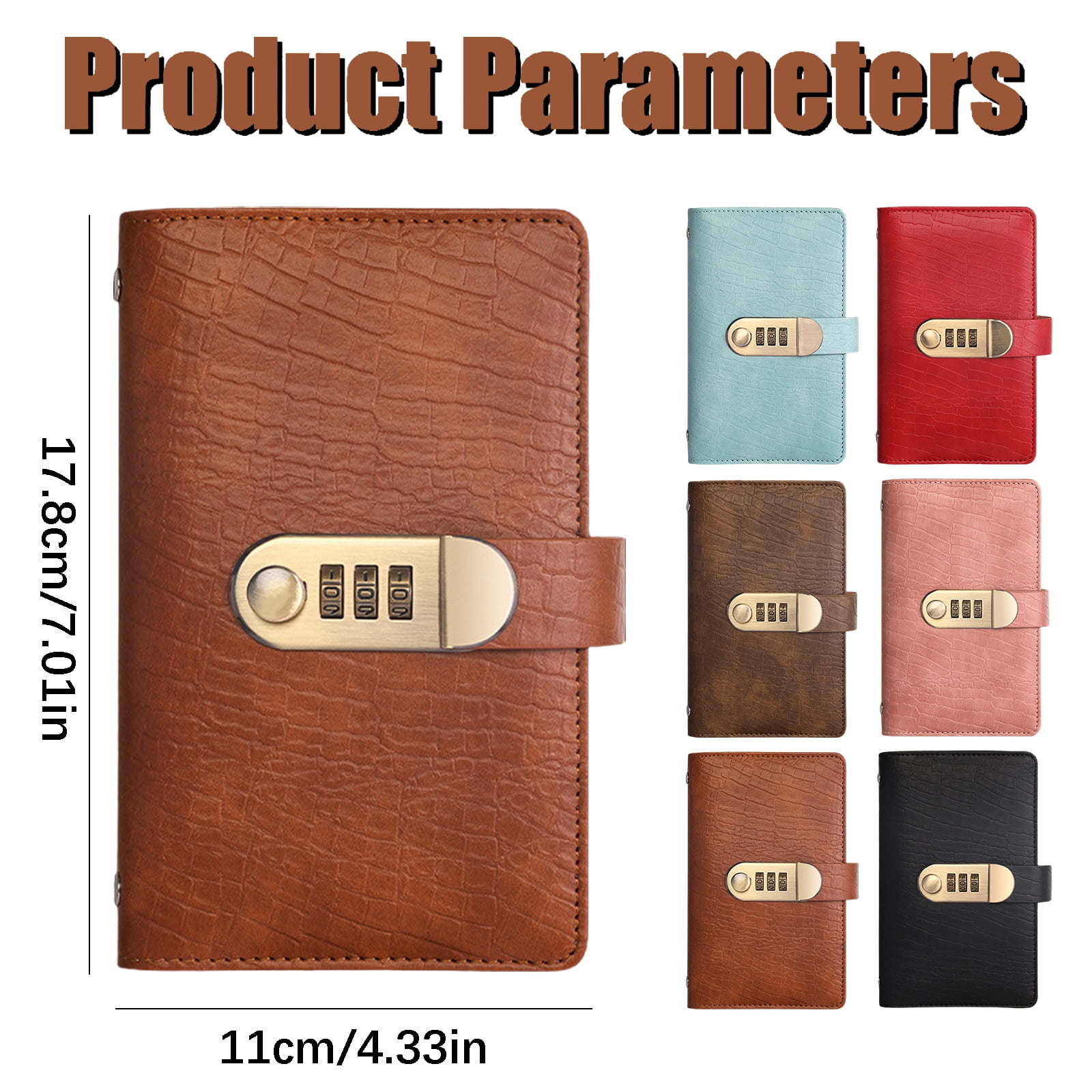 Money Saving Book - Cash Saving Journal with Combination Lock, 100-Page Vintage Budget Planner, Protect Privacy, Organize Finances for Beginners, Men, Women, Plan Savings and Track Progress, 1 Pcs 7.01