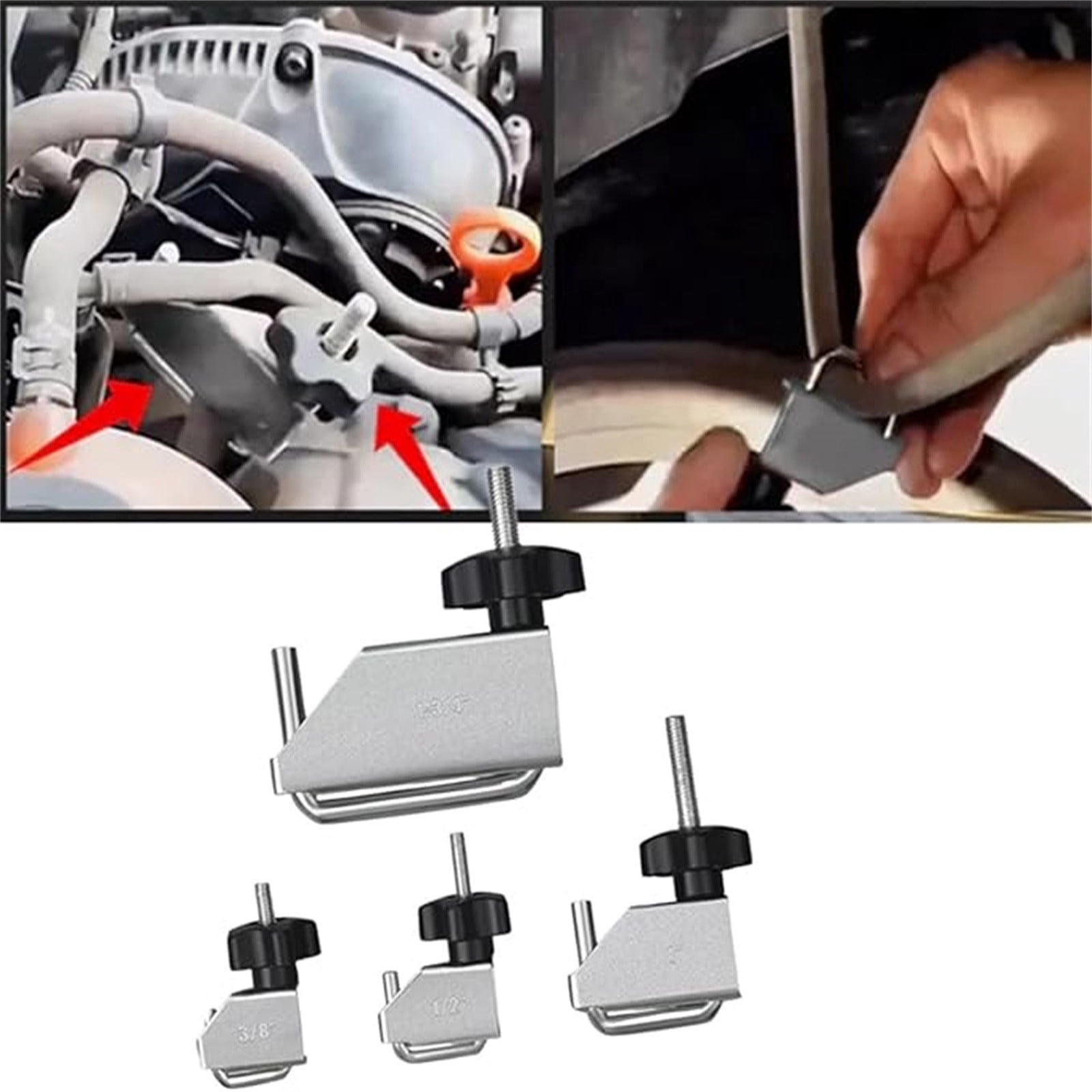 4PCS Fluid Line Hose Pinch Off Pliers Set,Fluid Line Hose Off Pinch Set Tool Hose Clamp Pliers Set 1-3/4