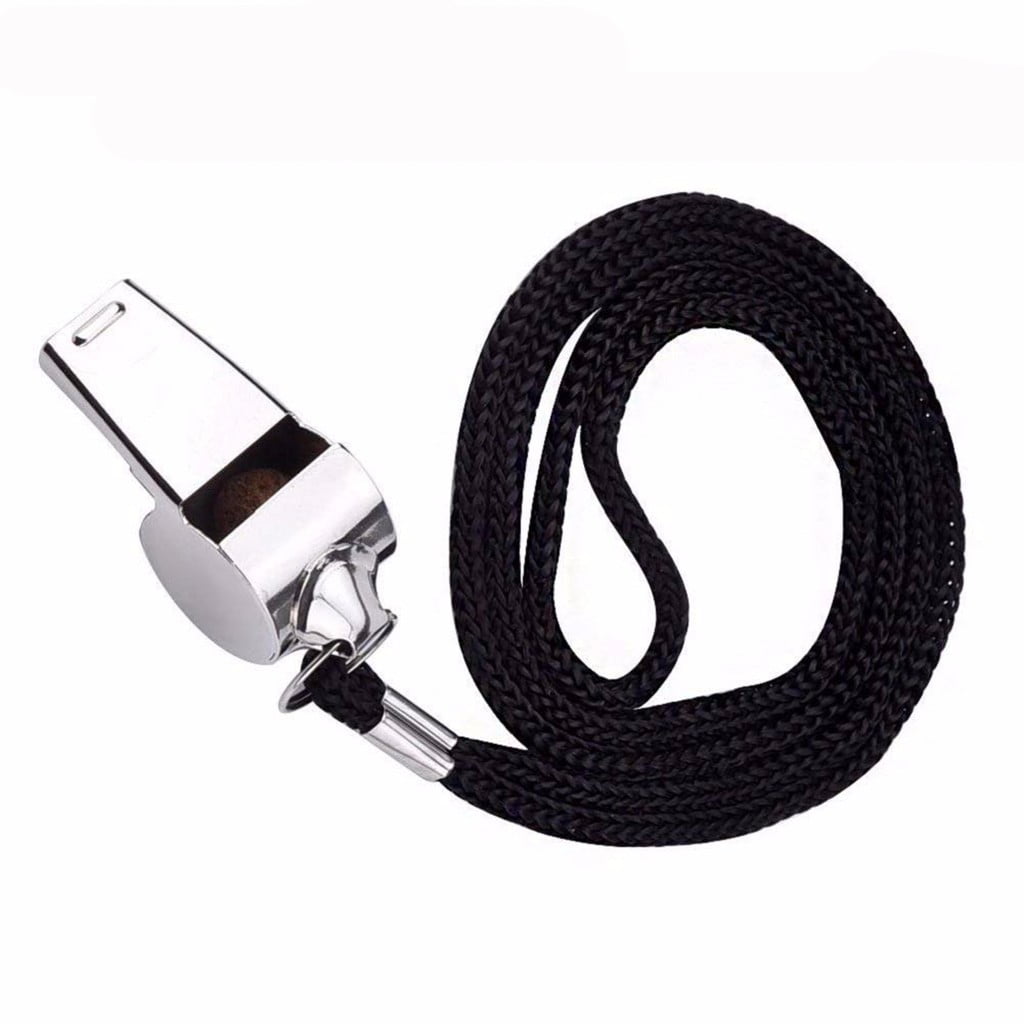 Stainless Steel Metal Referee Whistle with Lanyard,Crisp Sound for Sports and escuela,Durable and Portable for Coaches and Referees,Includes 2 Whistles for Soccer and Basketball - Image 5