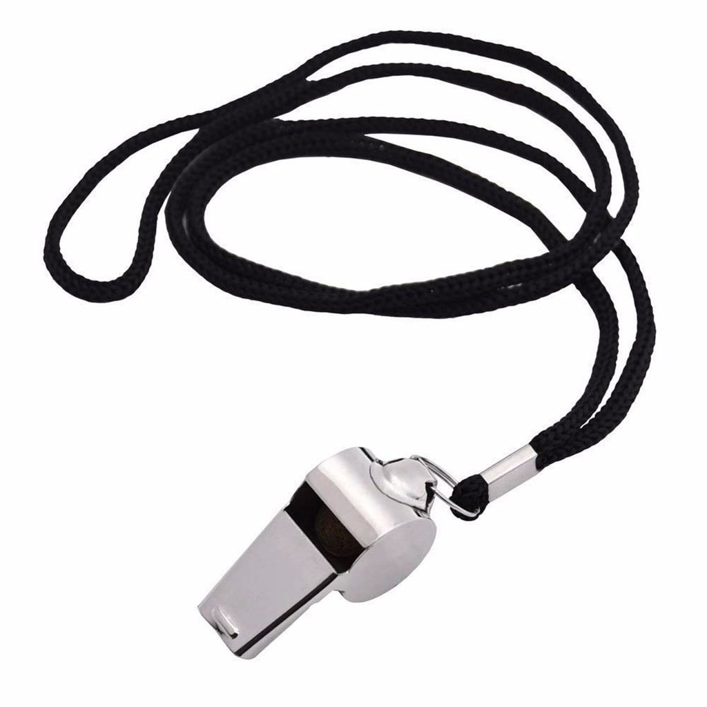 Stainless Steel Metal Referee Whistle with Lanyard,Crisp Sound for Sports and escuela,Durable and Portable for Coaches and Referees,Includes 2 Whistles for Soccer and Basketball - Image 6
