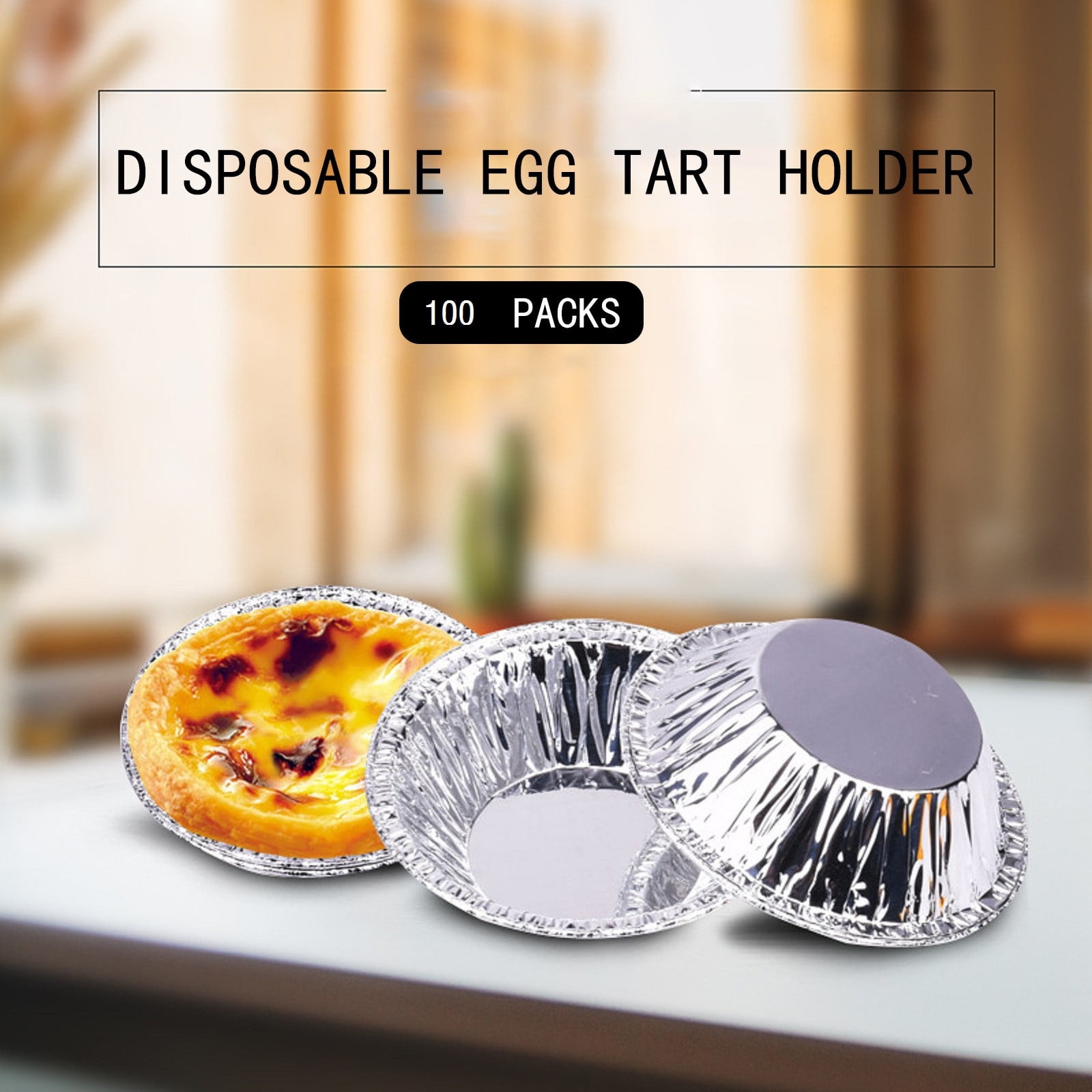 100 PCS Disposable Aluminum Foil Baking Cups,7x4x2cm Muffin and Cookie Molds,Oven Safe and No Cleaning Needed,Perfect for Cupcakes,Tartlets,and Party Treats,Convenient and Hygienic - Image 6