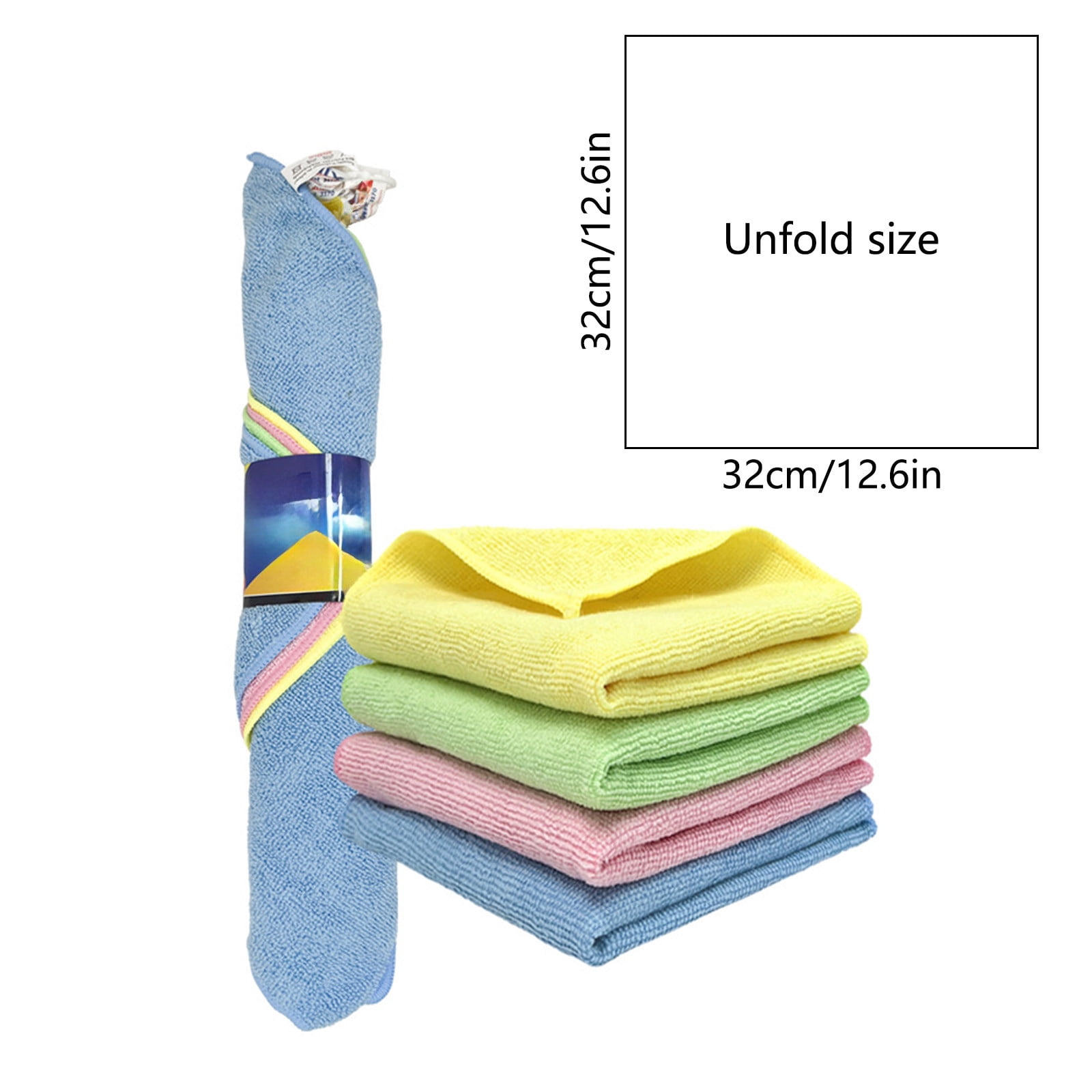 Ultra-Fine Microfiber Waffle Weave Cleaning Cloth 4 Piece,Super Absorbent and Quick-Drying for Kitchen or Car,Soft and Lint-Free,Reusable and Durable for Daily Cleaning Tasks. - Image 3