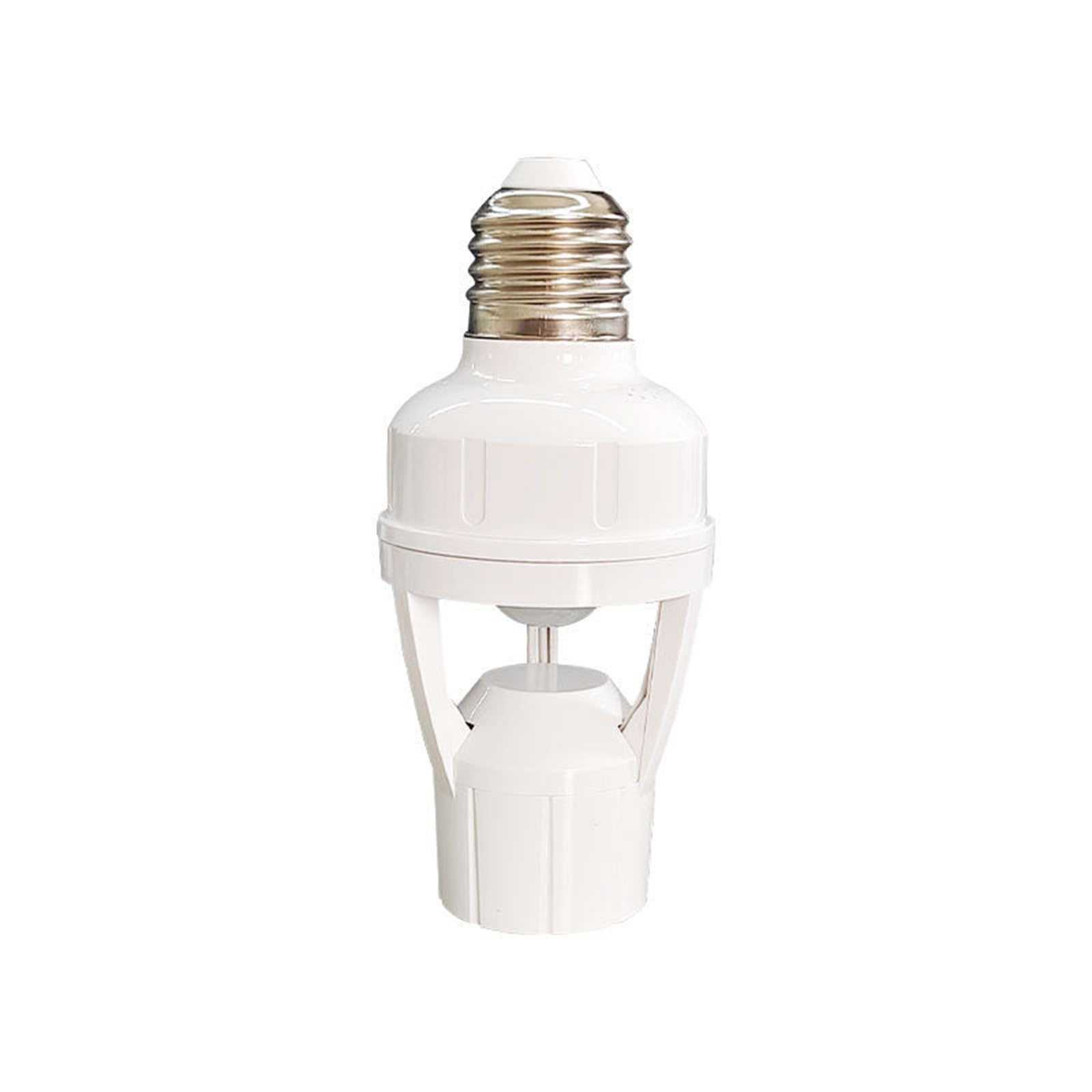 E27 Screw Motion Sensor Light Socket with Infrared Detection,Automatic On/Off for Stairs and Hallways,Easy Installation No Wiring,360-Direction Sensing for Energy Saving and Security - Image 1