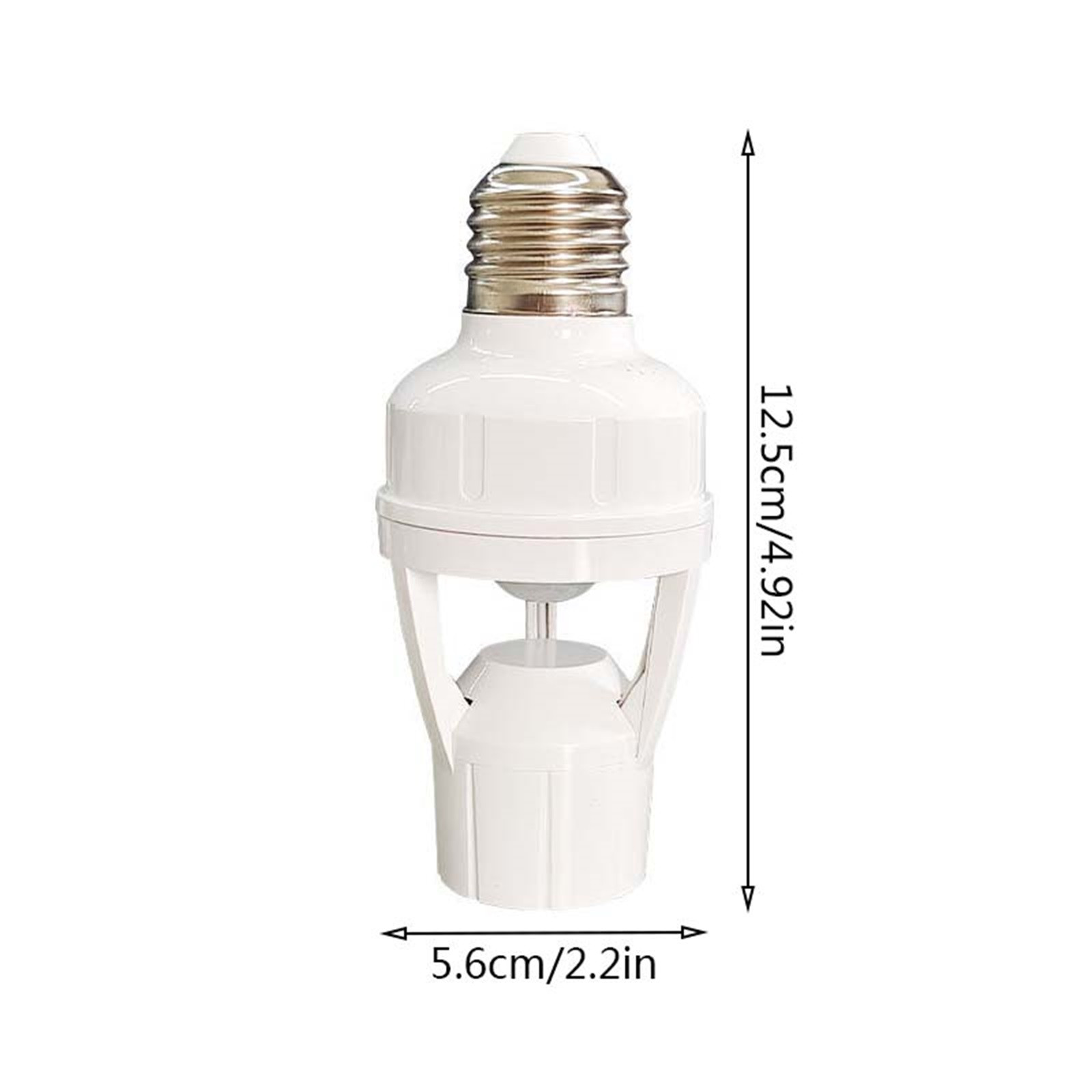 E27 Screw Motion Sensor Light Socket with Infrared Detection,Automatic On/Off for Stairs and Hallways,Easy Installation No Wiring,360-Direction Sensing for Energy Saving and Security - Image 3