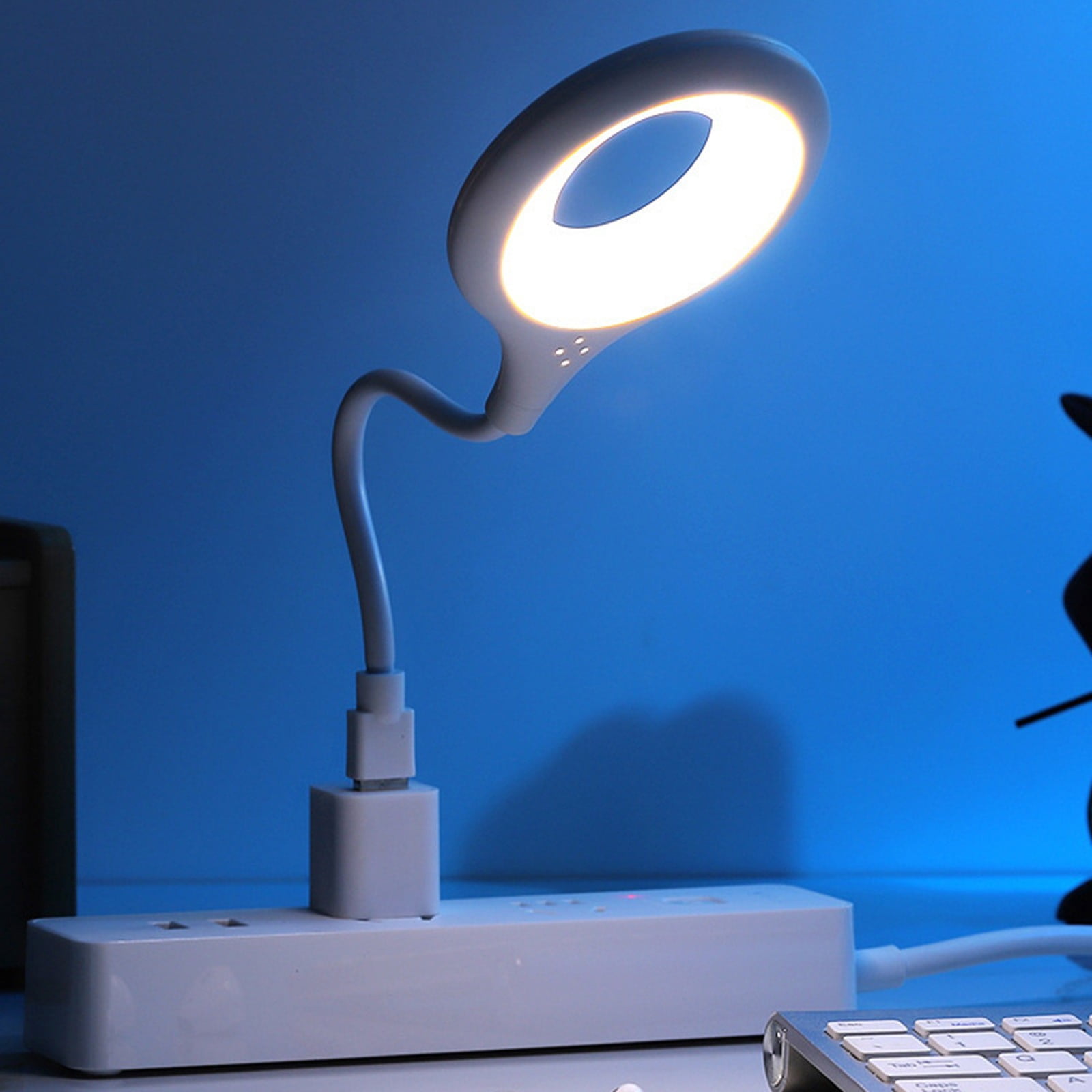 Portable Rechargeable Desk Light Mini Clip Lamp,Desk Lamp Clip on Reading Light,Bedside Lamp with Clamp,Room Essential Clip on Lights Wall-Mounted,Rechargeable Reading Lights for Dorm Makeup - Image 2