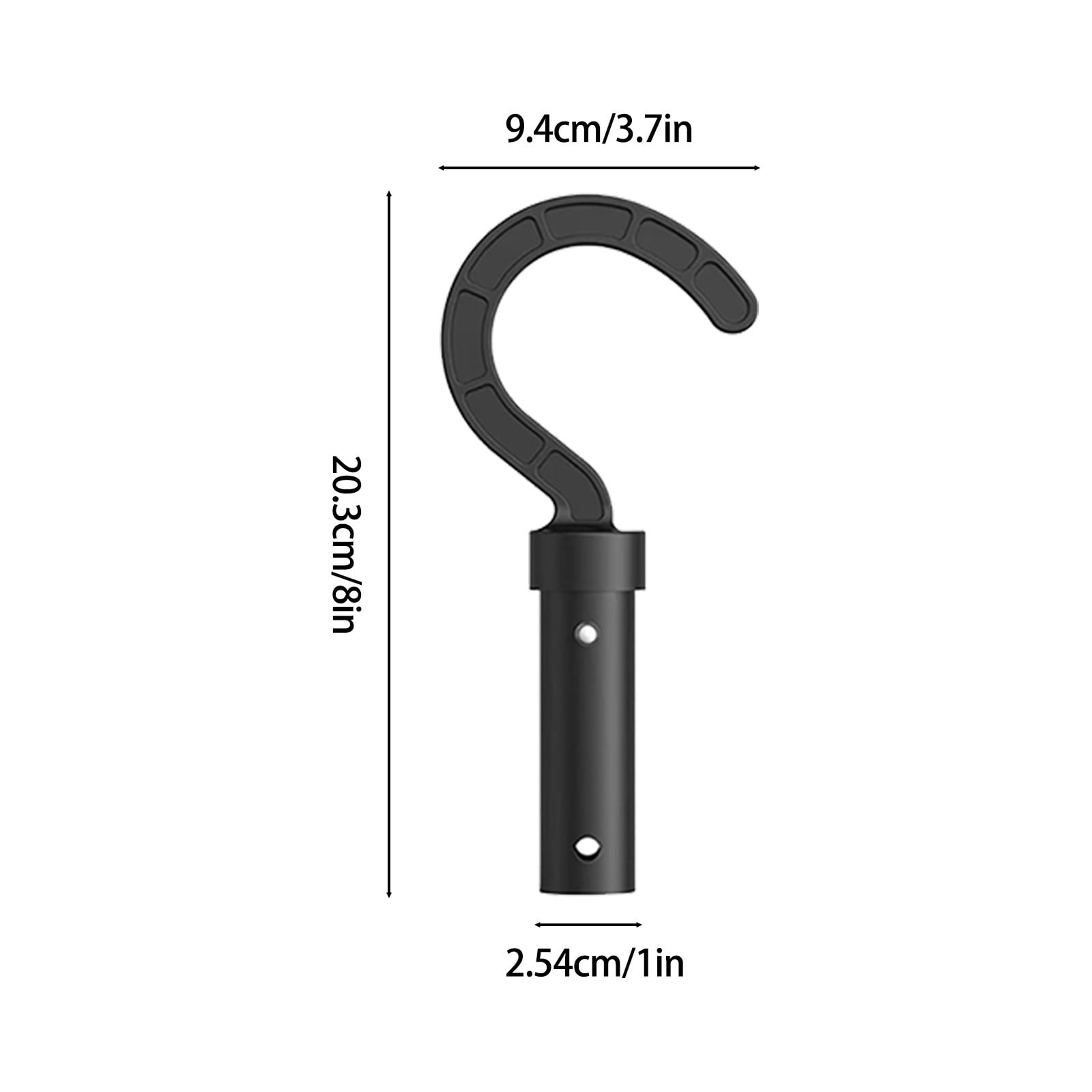 Plastic Hook for All Robotic Pool Cleaner,Customized for Pool Robot,Plastic Pool Hook for Poles - Easy Attach to Telescopic Poles,Pool Accessories for Pool Vacuum Robot,3.7'x8'(Black) Black1 - Image 3