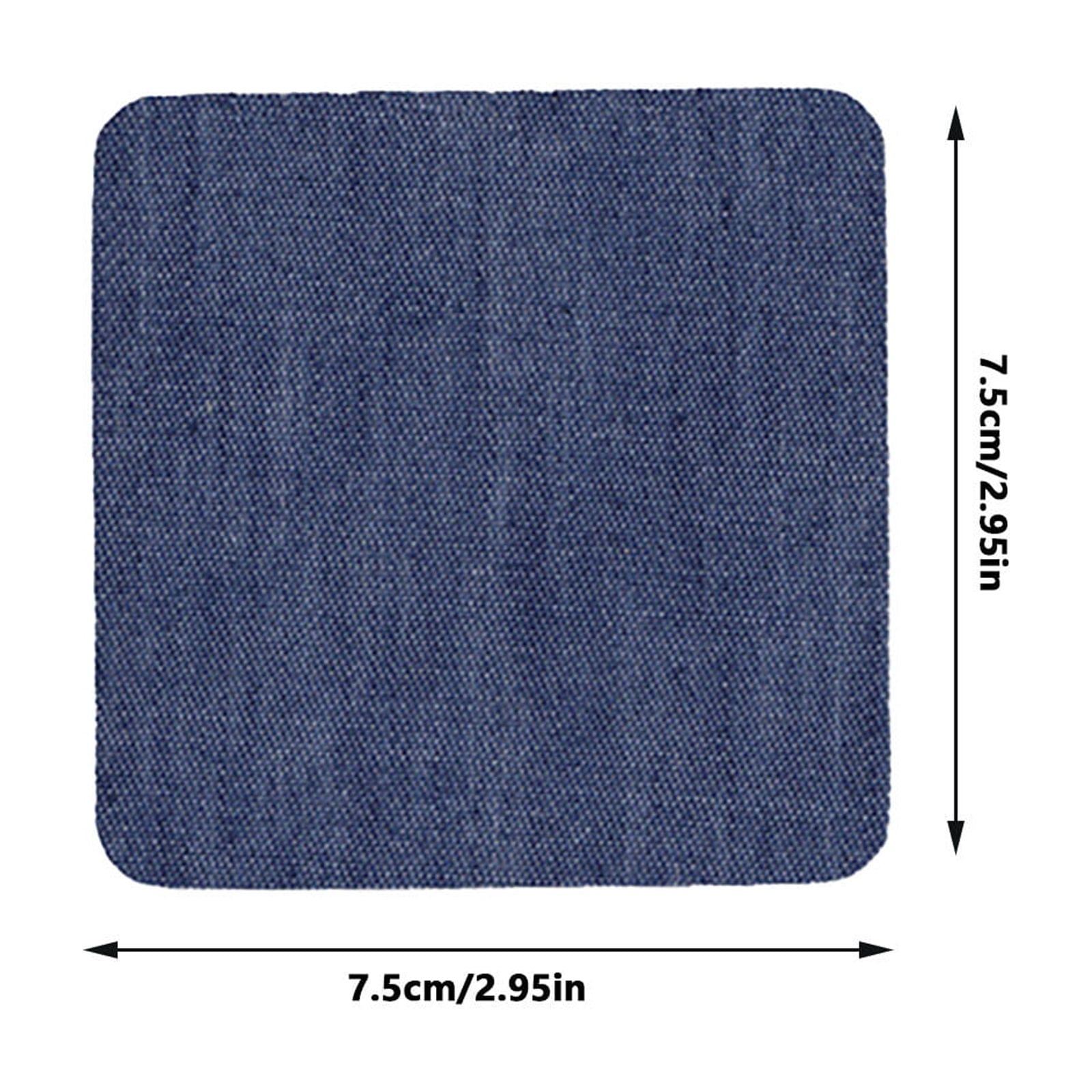 Iron On Patches for Clothes 5pcs, Iron On Patches for Jeans, Cotton Denim Repair Patch for Inside Jeans Fabric Kit, Jeans Knee, Pants, Clothing,Clothing Repair Decorating Accessories(Blue1+Blue2) Blue1+Blue2 - Image 3