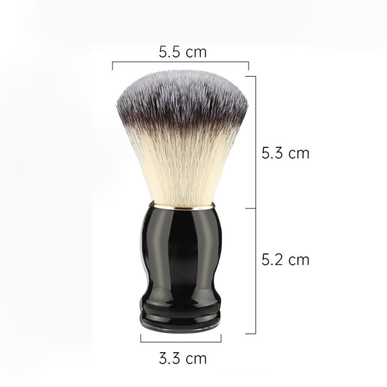CCMAOLU Hand Crafted Shaving Brush with Hard Wood Handle,Men's Luxury Professional Beard Tool for Salon & Home Use,Creates Rich Lather for Warm Shave,Gift for Father's Day from Wife,Daughter - Image 5
