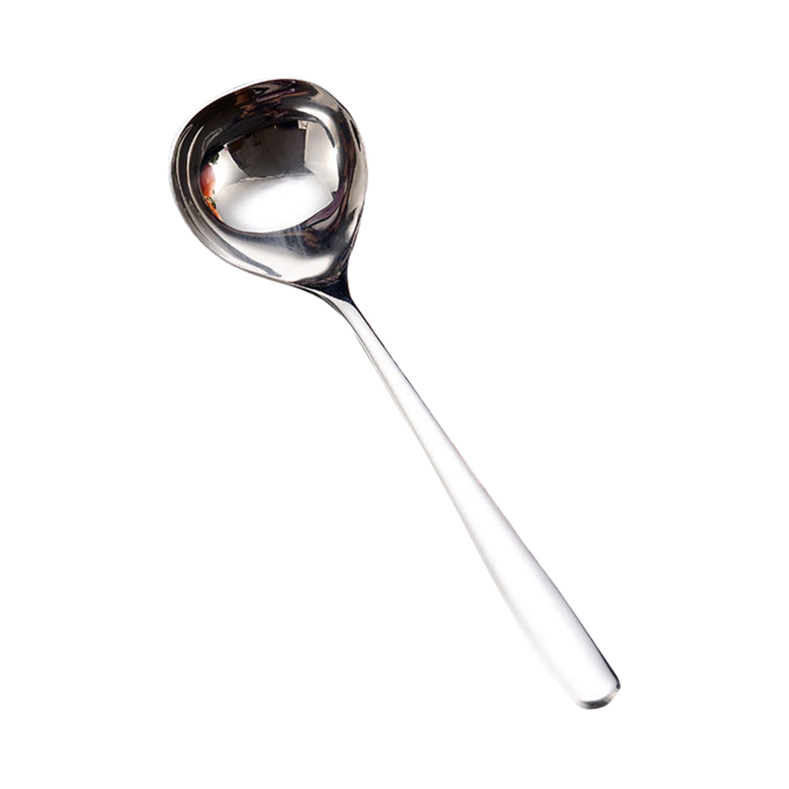 1 Pcs Small Ladle,8 Inch Stainless Steel Small Ladle,Small Gravy Soup Serving Ladle,Metal Serving Ladles,Kitchen Gravy Soup Spoon,Small Gravy Soup Spoon for Spooning Gravies,(Silver,8.07 in) Silver - Image 1