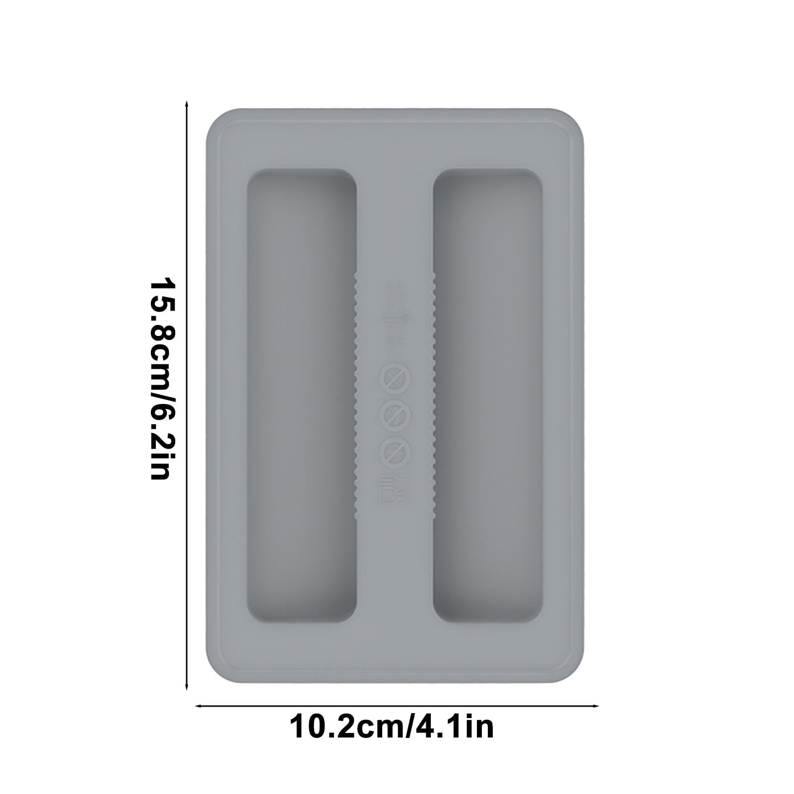 CCMAOLU Silicone Toaster Cover 2 Slice Wide Slot,Reusable Heat Resistance Bread Machine Topper Cover,Dirt Proof Sandwich Accessories That Fit Most Toasters,Simple Design Easy to Clean & Wipe Gray - Image 3