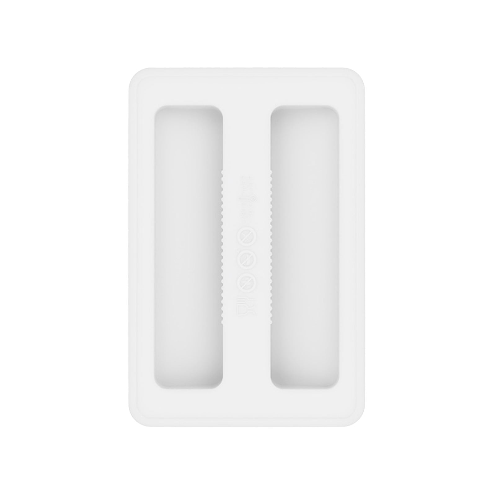 CCMAOLU Silicone Toaster Cover 2 Slice Wide Slot,Reusable Heat Resistance Bread Machine Topper Cover,Dirt Proof Sandwich Accessories That Fit Most Toasters,Simple Design Easy to Clean & Wipe White - Image 1