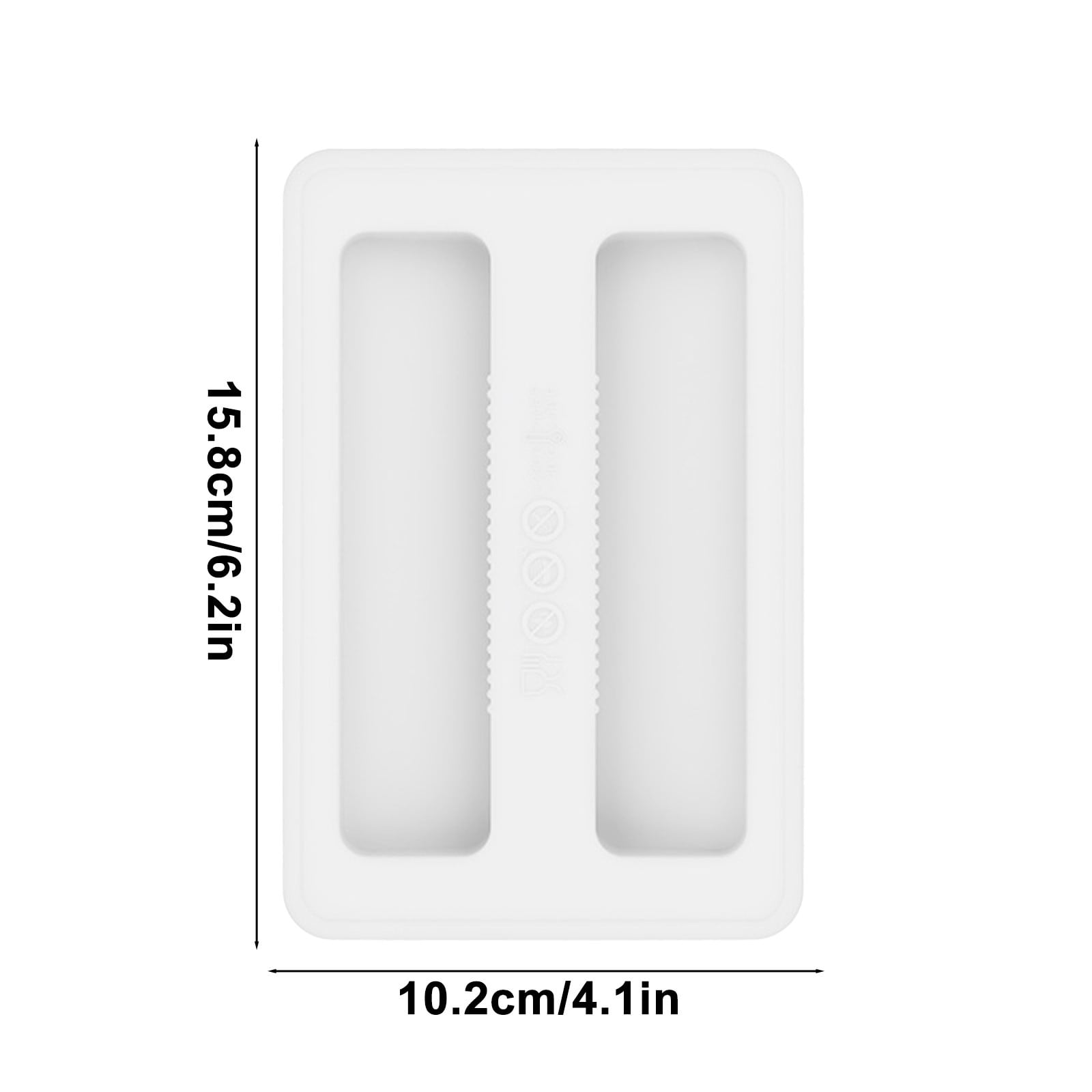 CCMAOLU Silicone Toaster Cover 2 Slice Wide Slot,Reusable Heat Resistance Bread Machine Topper Cover,Dirt Proof Sandwich Accessories That Fit Most Toasters,Simple Design Easy to Clean & Wipe White - Image 3