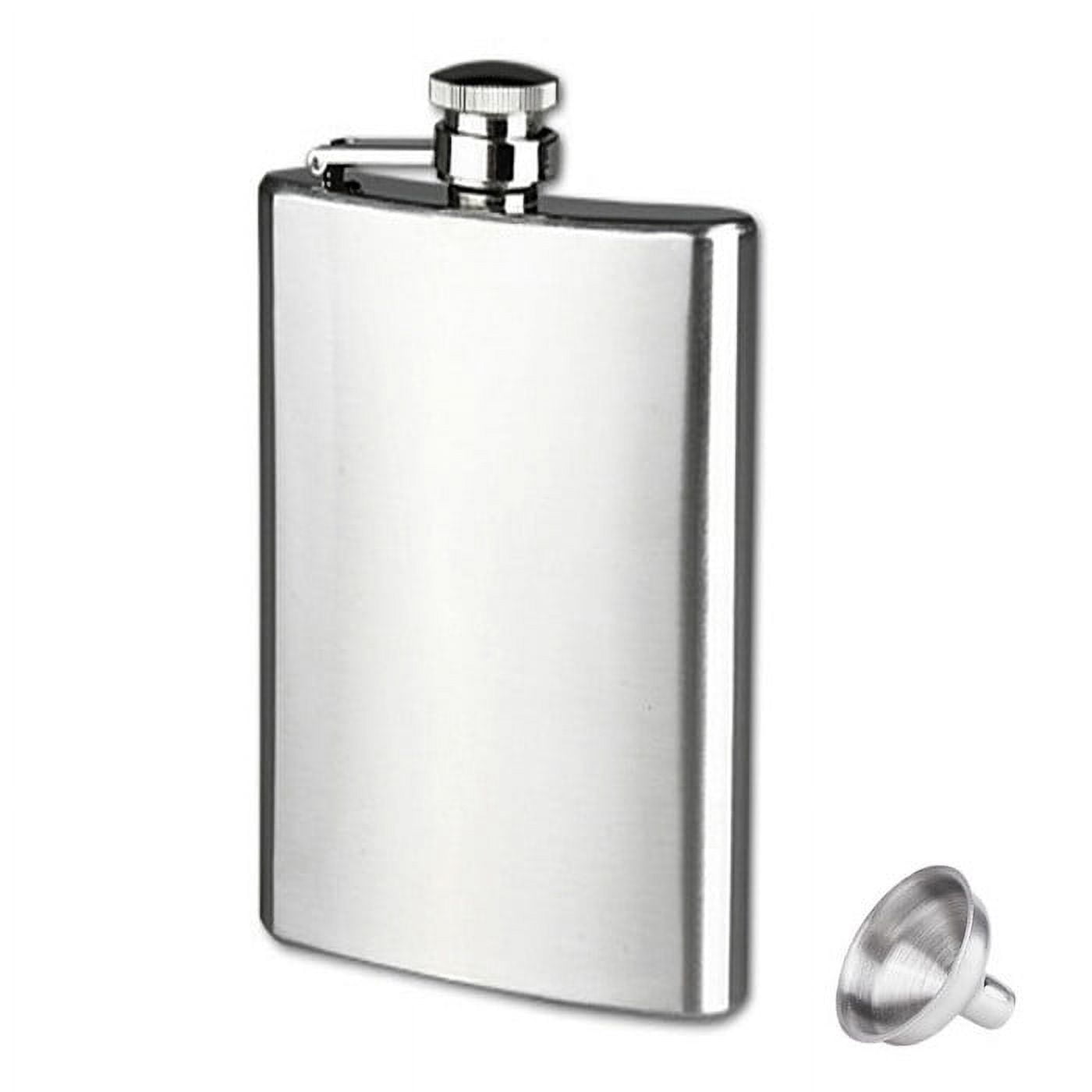 CCMAOLU 10 oz Stainless Steel Flask with Funnel | Leakproof Hip Flask for Liquor,Tequila & Vodka | Best Gift for Father's Day,Brother,Best Man | Ideal for Camping,Hiking,Golf,Sports & Fishing - Image 1