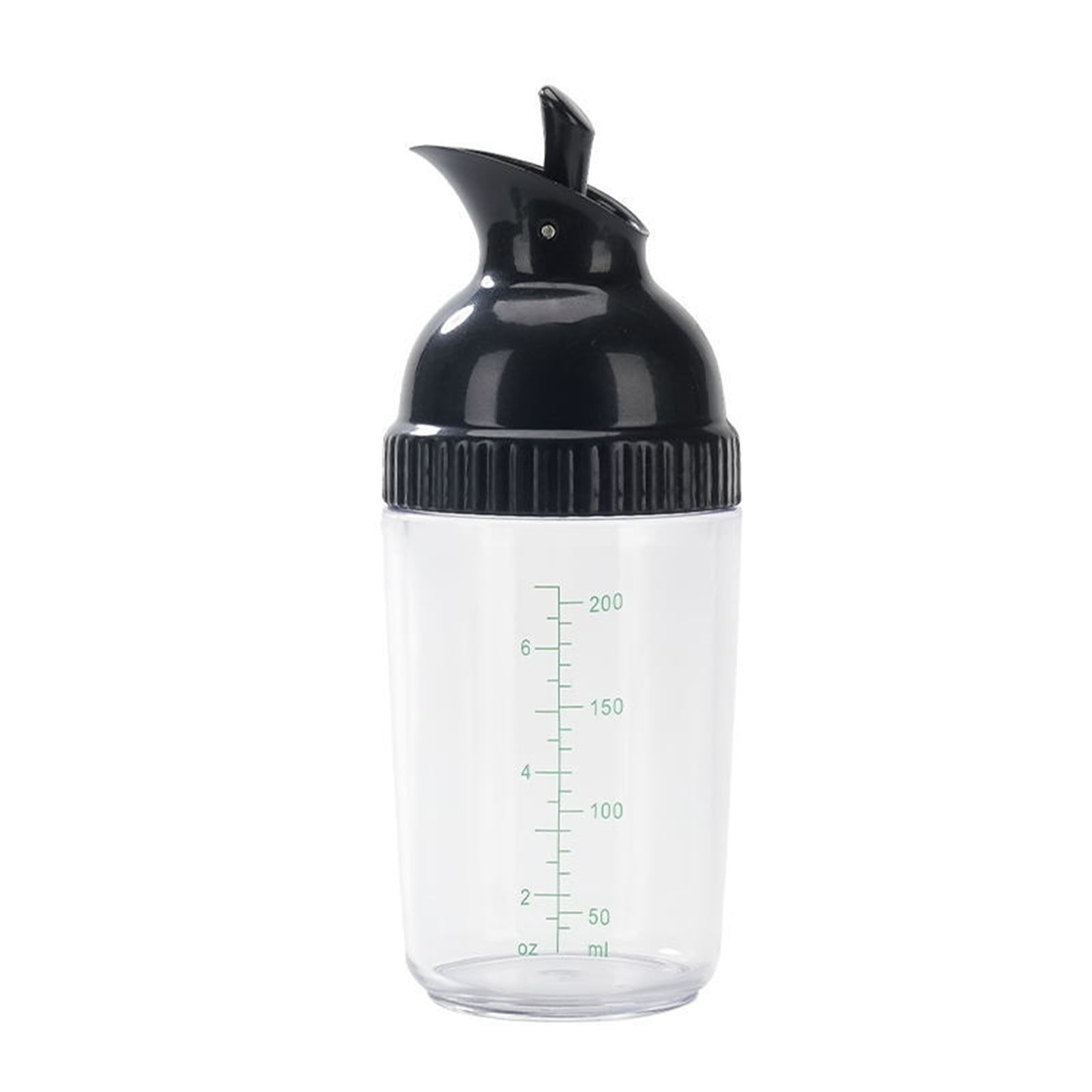 CCMAOLU Salad Dressing Shaker Container,Leak Proof Kitchen Bottle with Dripless Pour & Soft Grip,BPA Free Plastic Design for Sauces,Oil & Homemade Dressings,Easy Cleaning & Operation Black - Image 1