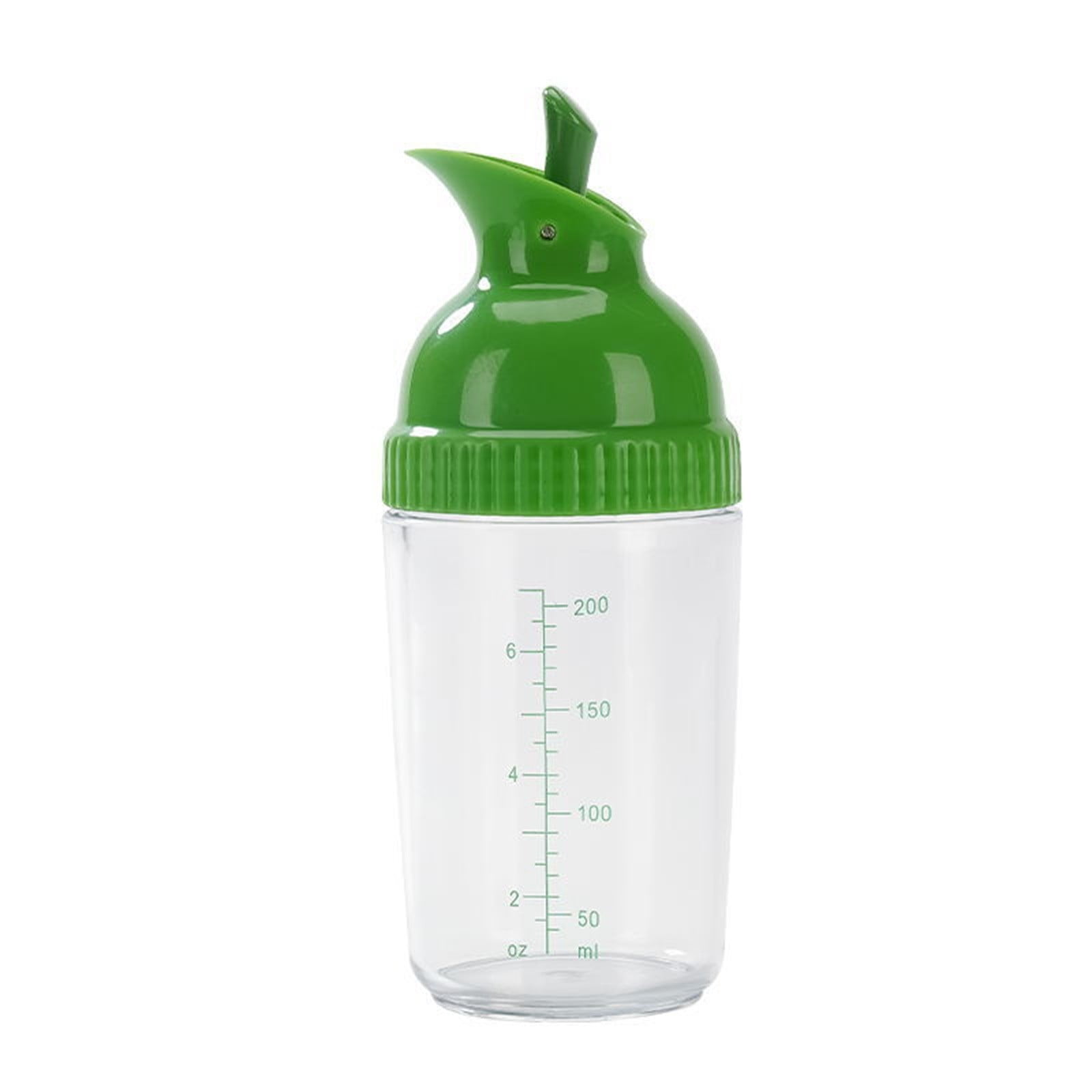 CCMAOLU Salad Dressing Shaker Container,Leak Proof Kitchen Bottle with Dripless Pour & Soft Grip,BPA Free Plastic Design for Sauces,Oil & Homemade Dressings,Easy Cleaning & Operation green - Image 1