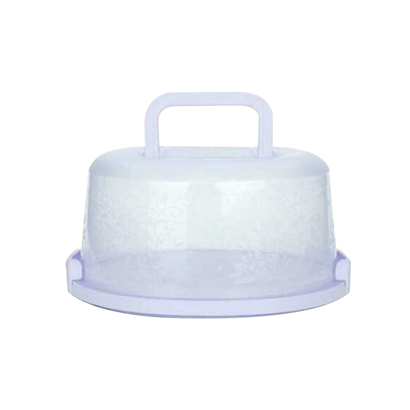 Portable Cake Storage Box, Transparent Plastic Cover with Snap Locks for Freshness, 26x22.5x13.5cm Airtight Container for Cupcakes or Snacks, Refrigerator-Safe and Odor-Proof Design Light Blue - Image 1