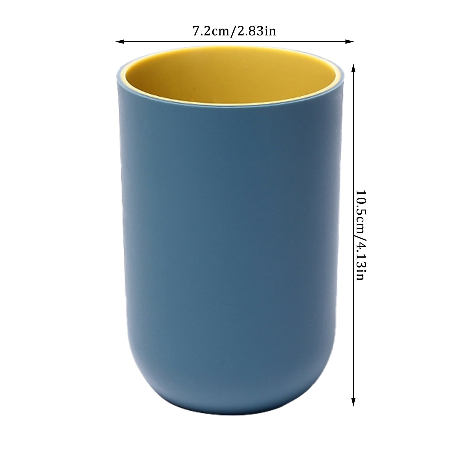 1Pack Bathroom Toothbrush Cup,ReusableToothbrush Holders,Multi-purpose Drinking Cups,Plastic Mouthwash Cup, Stackable Plastic Cup for Kitchen, Bathroom Travel, 350ml(Blue2) Blue1 - Image 4