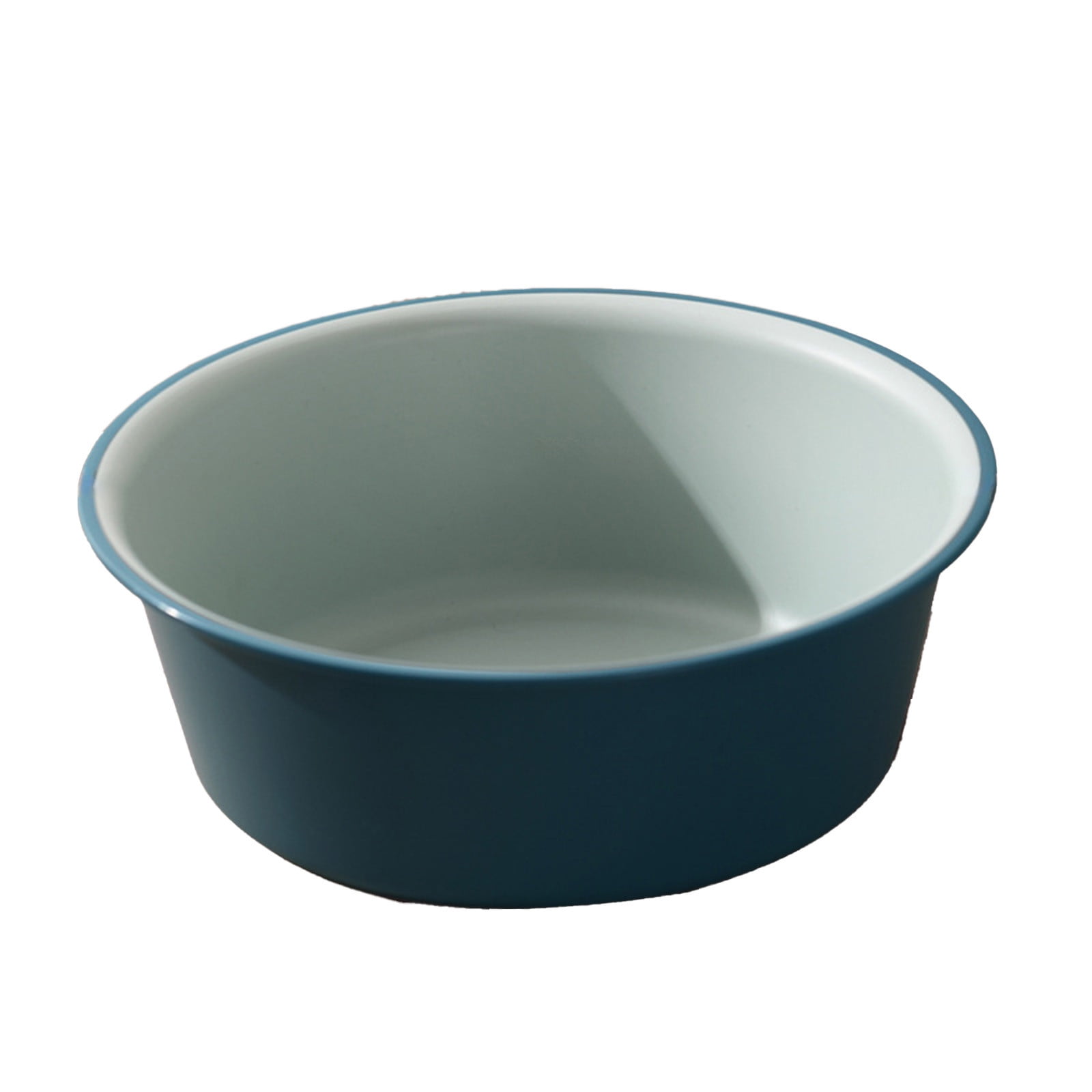 Wide Foot Wash Basin with Two-Color Design, Durable High-Temperature Plastic Washbasin for Laundry and Bathing, 13-Inch Round Shape with Large Capacity, Stable Flat Bottom for Home and Hotel Use A - Image 1