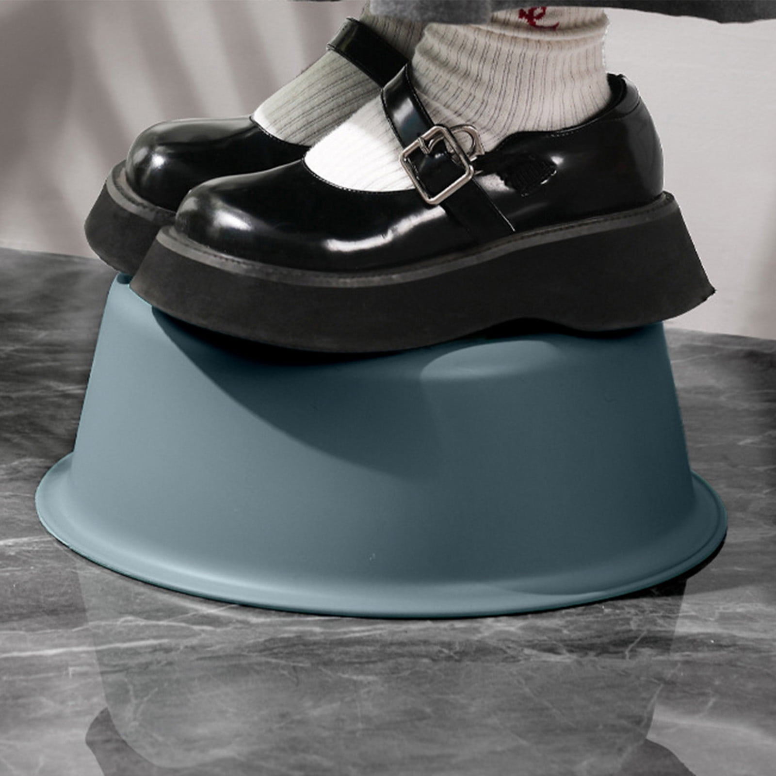 Wide Foot Wash Basin with Two-Color Design, Durable High-Temperature Plastic Washbasin for Laundry and Bathing, 13-Inch Round Shape with Large Capacity, Stable Flat Bottom for Home and Hotel Use A - Image 6