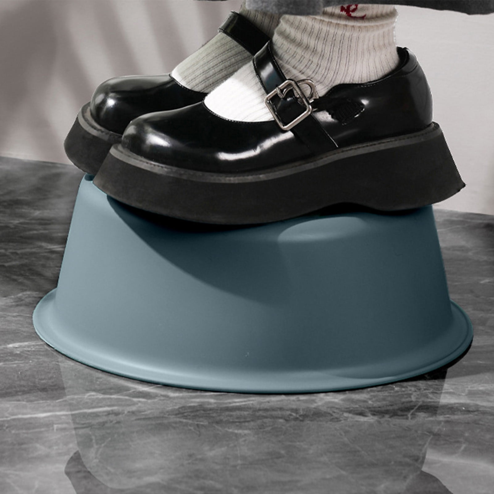 Wide Foot Wash Basin with Two-Color Design, Durable High-Temperature Plastic Washbasin for Laundry and Bathing, 13-Inch Round Shape with Large Capacity, Stable Flat Bottom for Home and Hotel Use B - Image 6