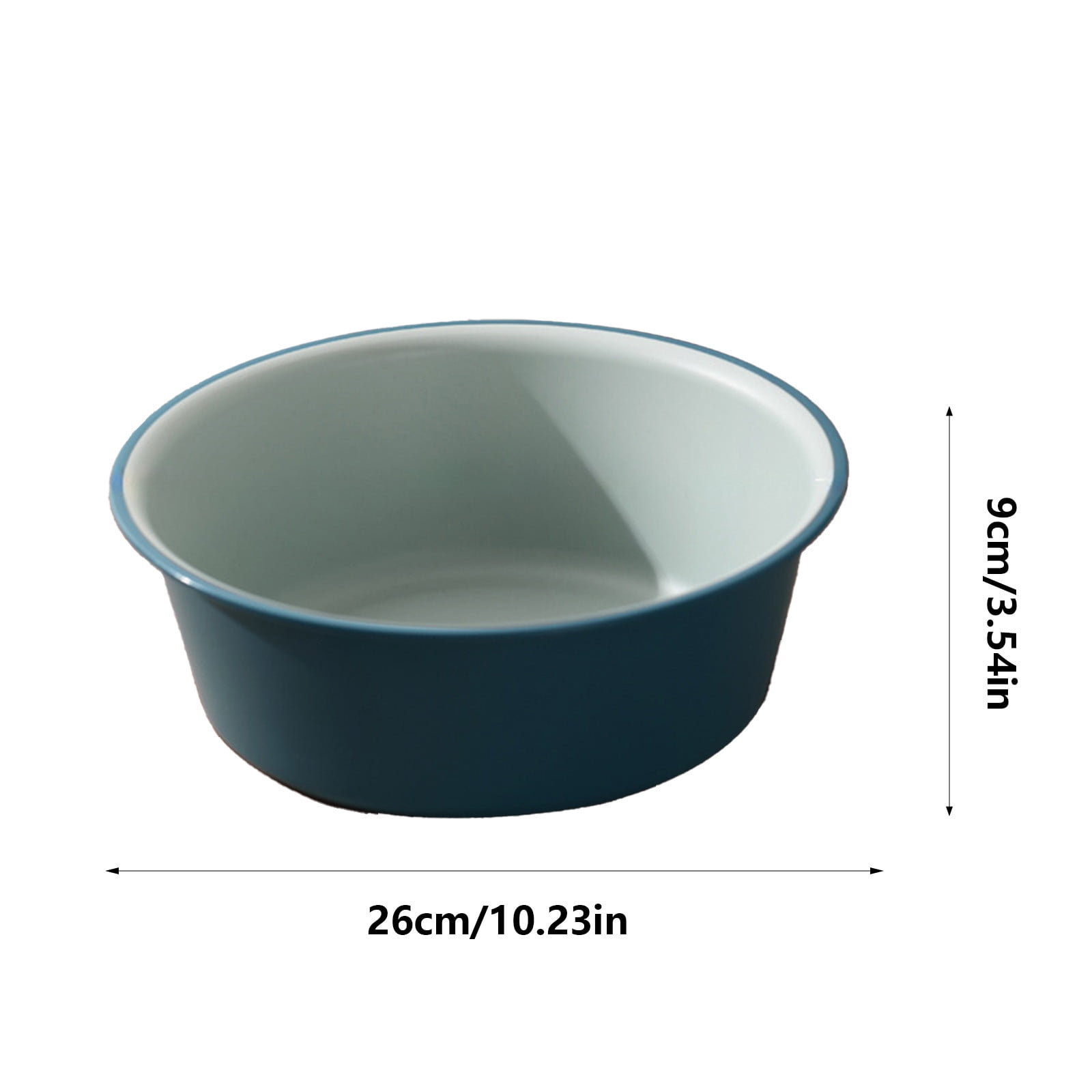 Wide Foot Wash Basin with Two-Color Design, Durable High-Temperature Plastic Washbasin for Laundry and Bathing, 13-Inch Round Shape with Large Capacity, Stable Flat Bottom for Home and Hotel Use C - Image 3