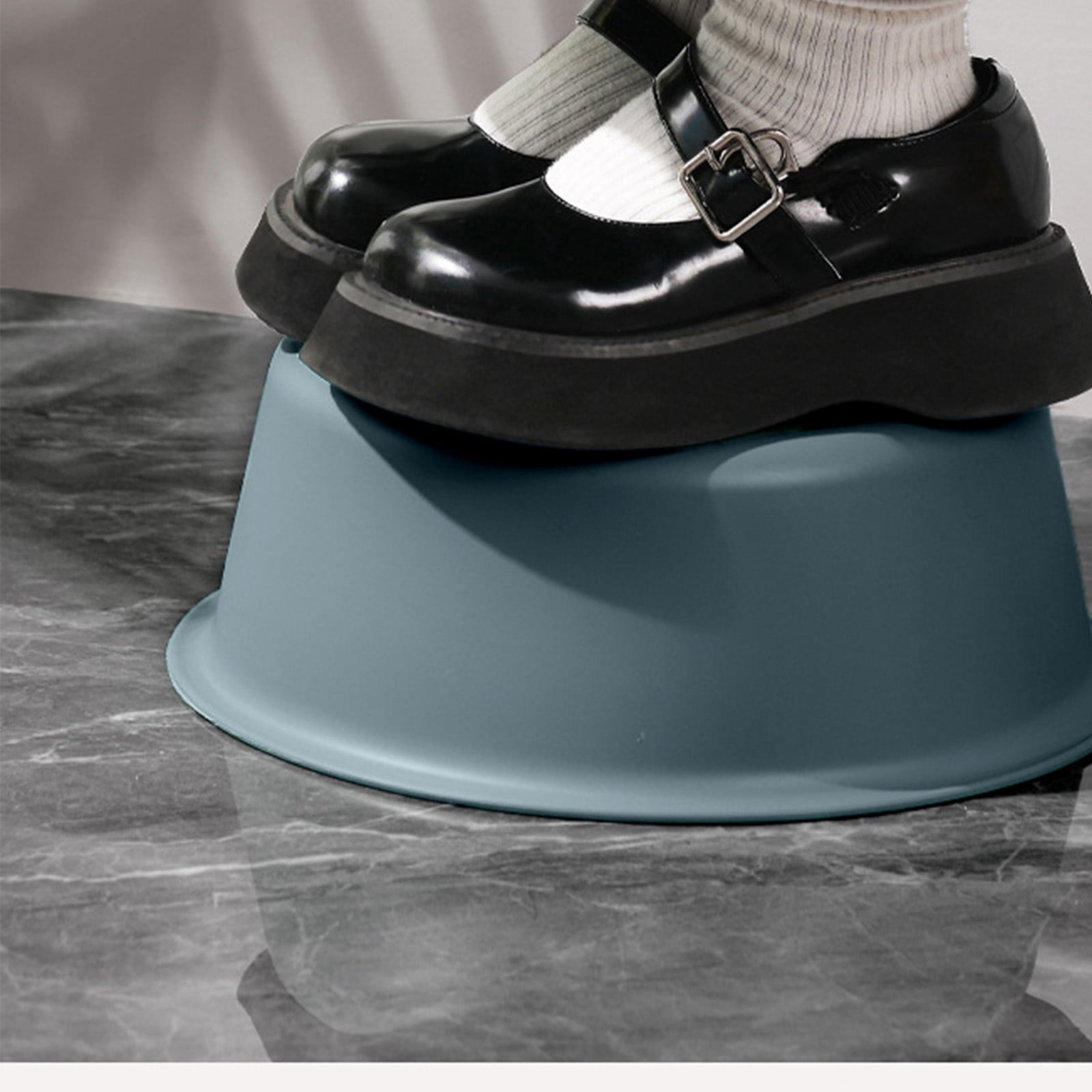 Wide Foot Wash Basin with Two-Color Design, Durable High-Temperature Plastic Washbasin for Laundry and Bathing, 13-Inch Round Shape with Large Capacity, Stable Flat Bottom for Home and Hotel Use C - Image 6
