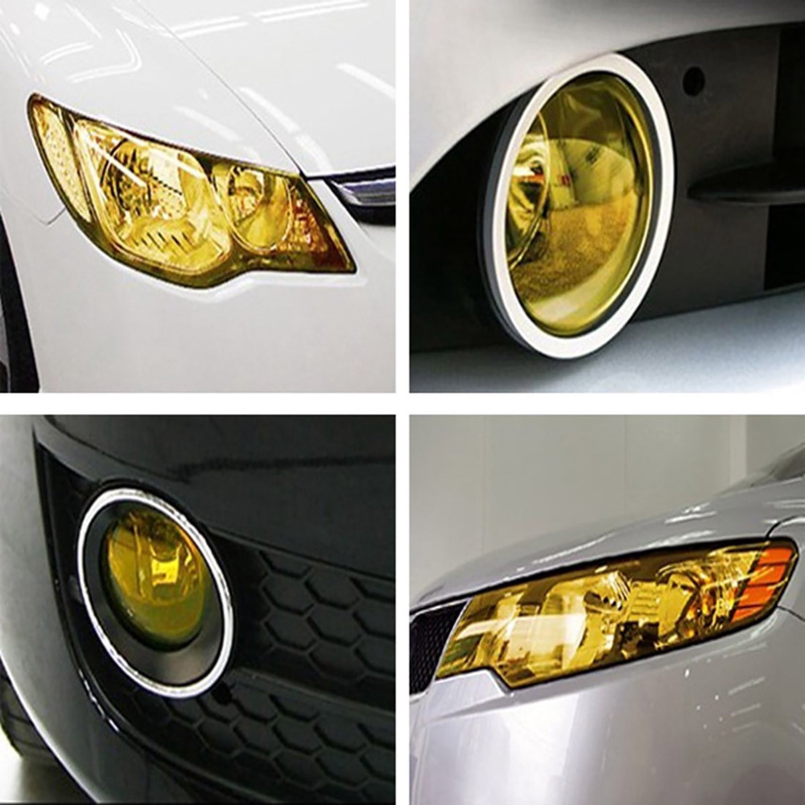 Car Headlight Color Change Film,Translucent PVC Light Sticker with Strong Adhesion,Easy Application & Bubble-Free Removal,DIY Tint Film for Headlights,Automotive Styling & Protection,30x100cm Clear - Image 5