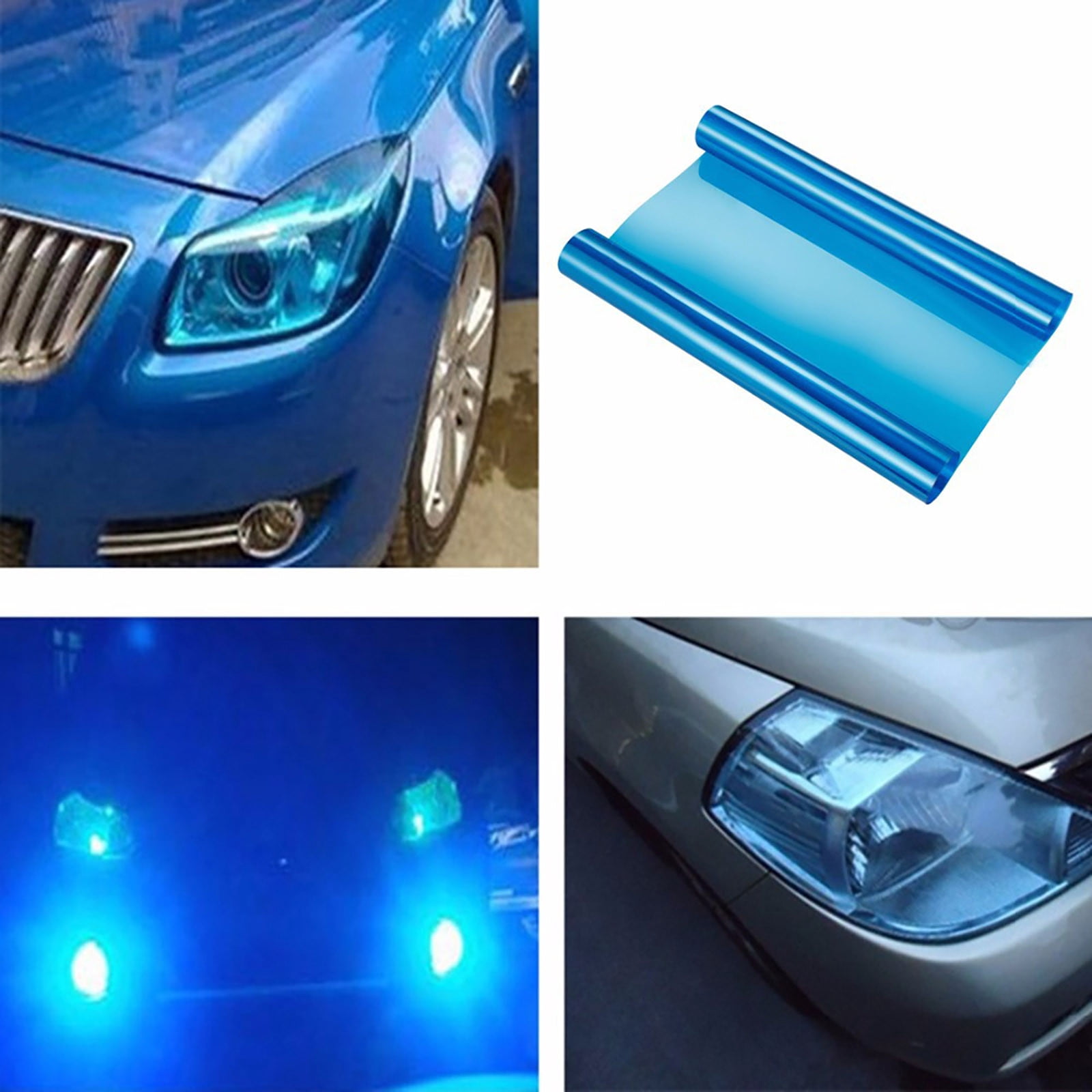 Car Headlight Color Change Film,Translucent PVC Light Sticker with Strong Adhesion,Easy Application & Bubble-Free Removal,DIY Tint Film for Headlights,Automotive Styling & Protection,30x100cm Clear - Image 6