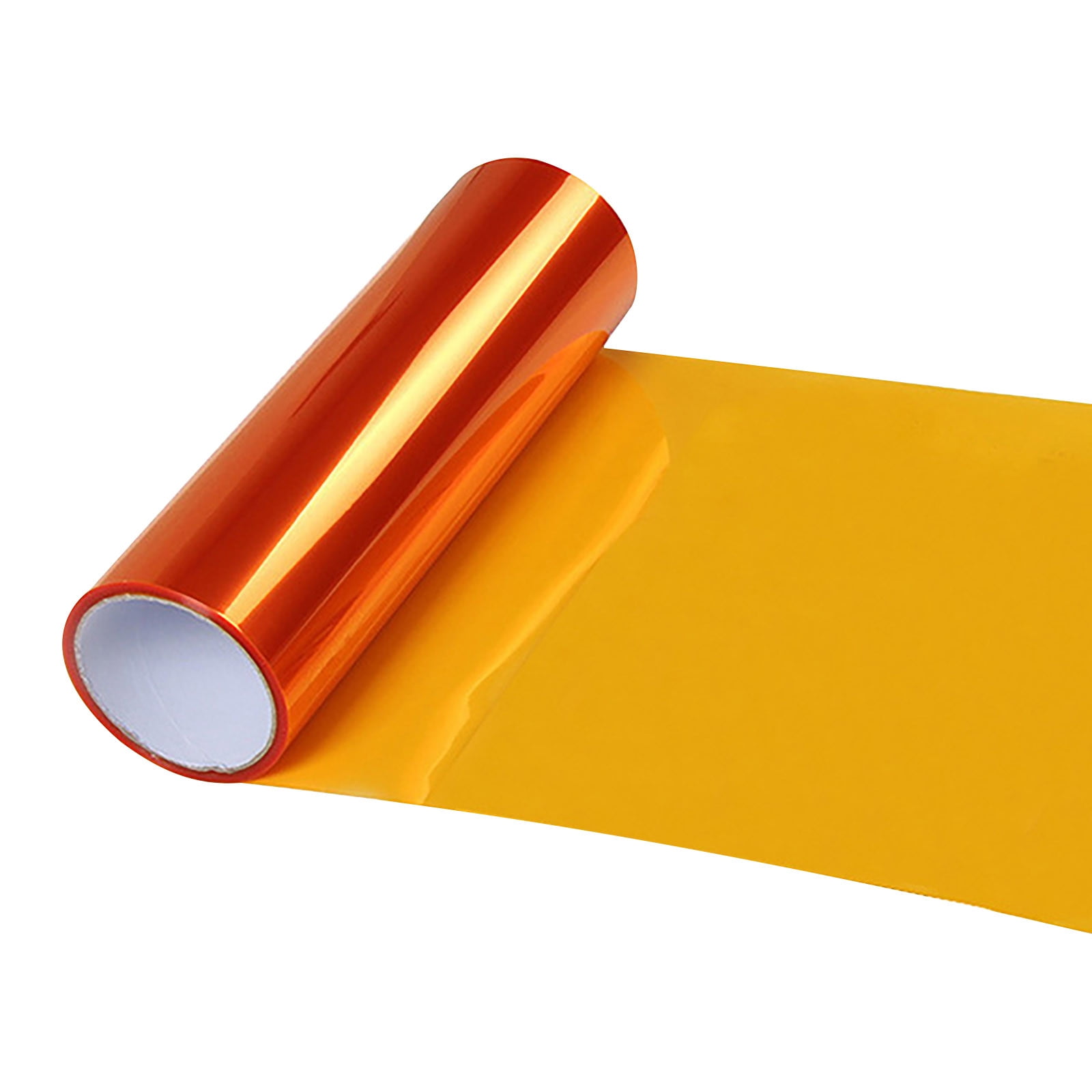 Car Headlight Color Change Film,Translucent PVC Light Sticker with Strong Adhesion,Easy Application & Bubble-Free Removal,DIY Tint Film for Headlights,Automotive Styling & Protection,30x100cm Orange - Image 1