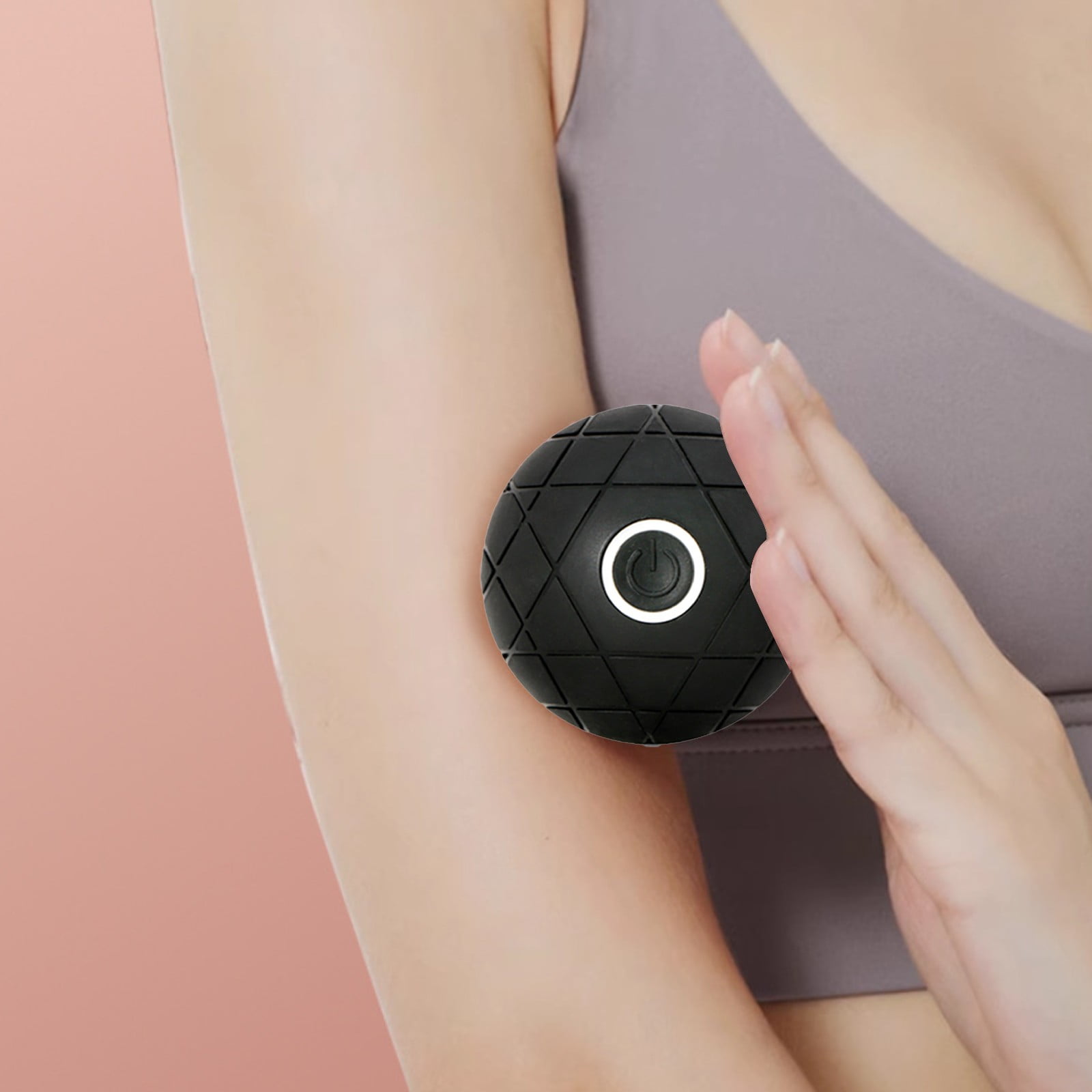 USB Rechargeable Vibration Massage Ball, Portable Fascia Ball with 3 Speed Modes for Muscle Relaxation, Ergonomic Design for Fitness and Yoga Recovery, Compact and Easy to Carry - Image 2