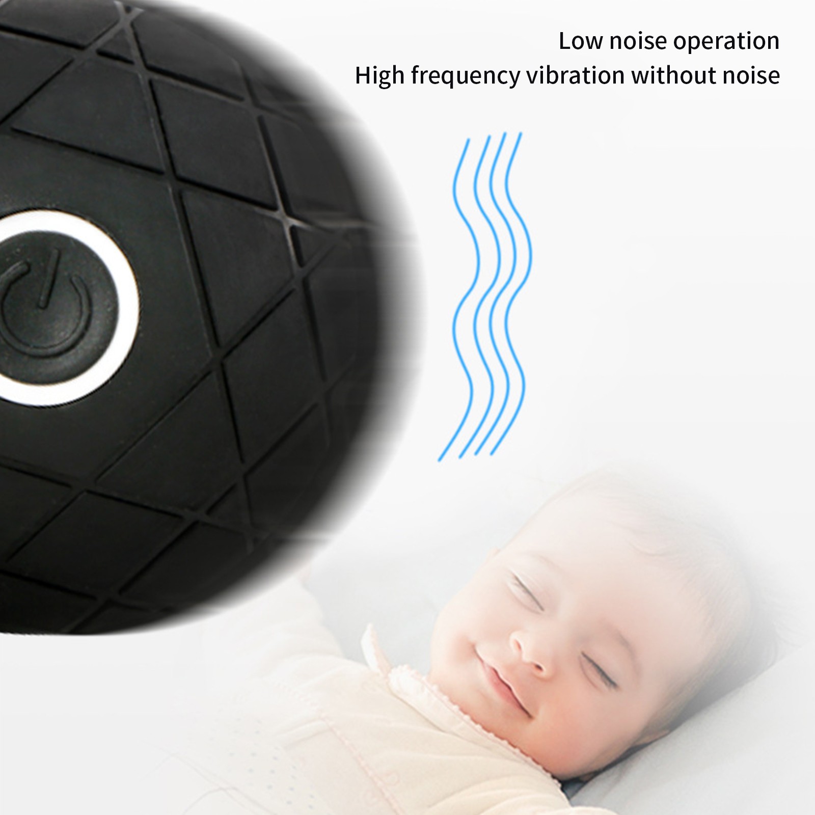USB Rechargeable Vibration Massage Ball, Portable Fascia Ball with 3 Speed Modes for Muscle Relaxation, Ergonomic Design for Fitness and Yoga Recovery, Compact and Easy to Carry - Image 6