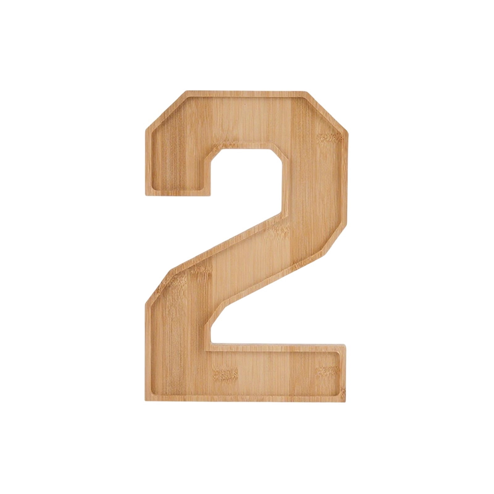 Wooden 2026 Party Supplies Charcuterie Numbers Fillable Decoration,2026 Graduation Fillable Numbers,Number Charcuterie Board Box for Fruit Cheese Platter Candy Cake Plates,Display Candy Snack Tray Number 2 - Image 1