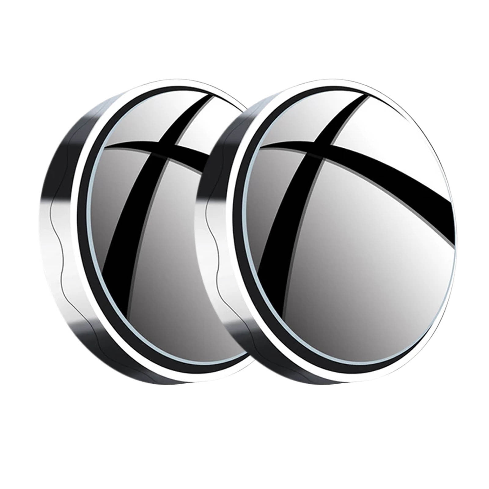 Suction Cup Car Convex Blind Spot Mirror, 2024 New Upgrade Blind Spot Mirror, 360° Wide Angle Side Rear View Mirror, Reversing Auxiliary Blind Spot Mirrors for Cars SUV and Trucks 2PCS Silver - Image 2