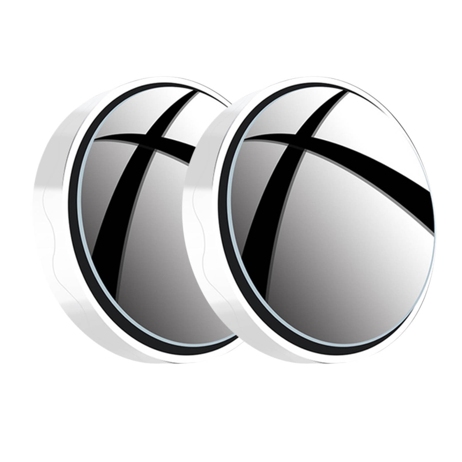 Suction Cup Car Convex Blind Spot Mirror, 2024 New Upgrade Blind Spot Mirror, 360° Wide Angle Side Rear View Mirror, Reversing Auxiliary Blind Spot Mirrors for Cars SUV and Trucks 2PCS White - Image 2