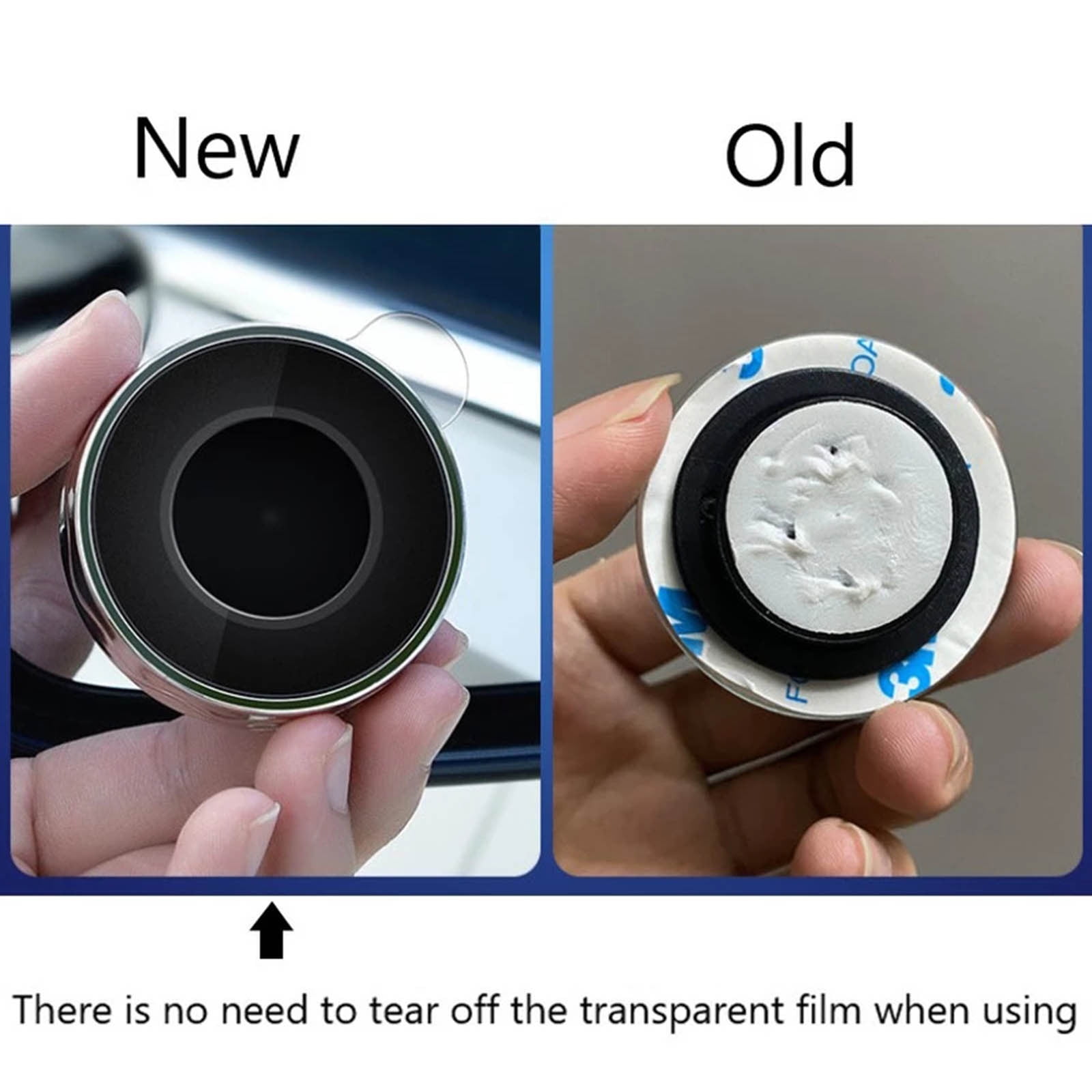 Suction Cup Car Convex Blind Spot Mirror, 2024 New Upgrade Blind Spot Mirror, 360° Wide Angle Side Rear View Mirror, Reversing Auxiliary Blind Spot Mirrors for Cars SUV and Trucks 2PCS White - Image 4